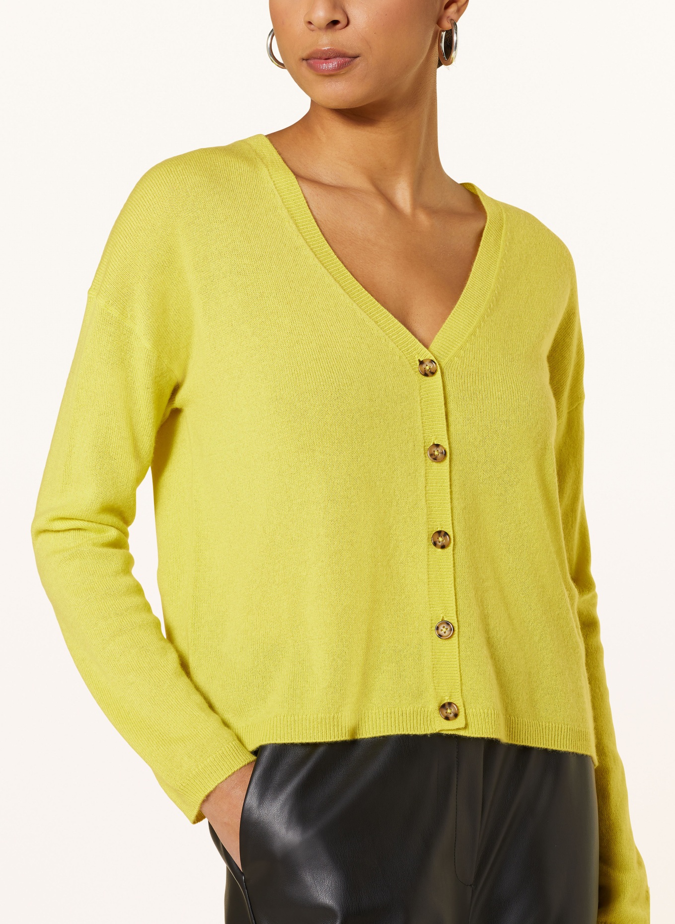 darling harbour Cashmere cardigan: YELLOW