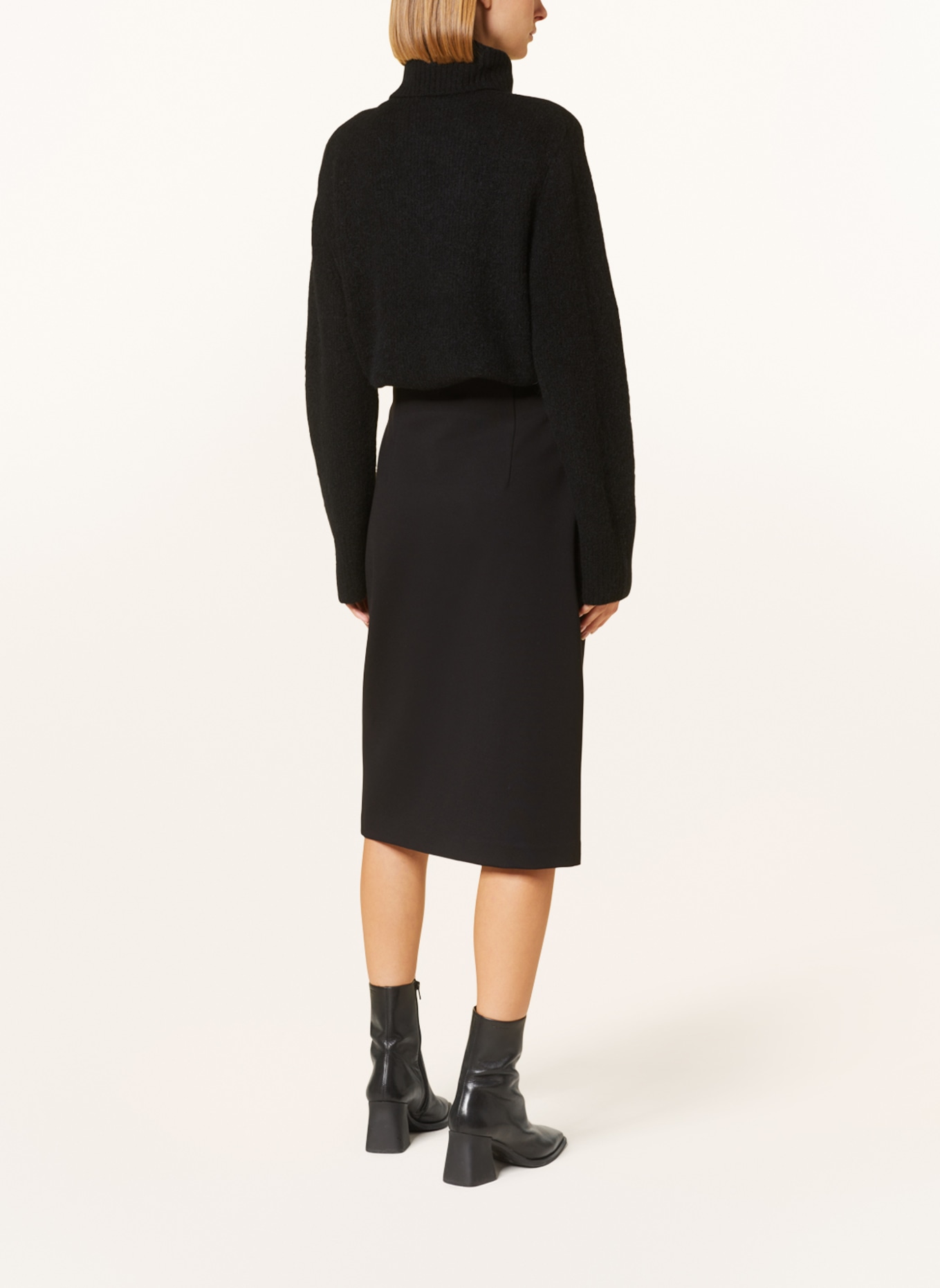 Joseph Ribkoff Jersey skirt, Color: BLACK (Image 3)