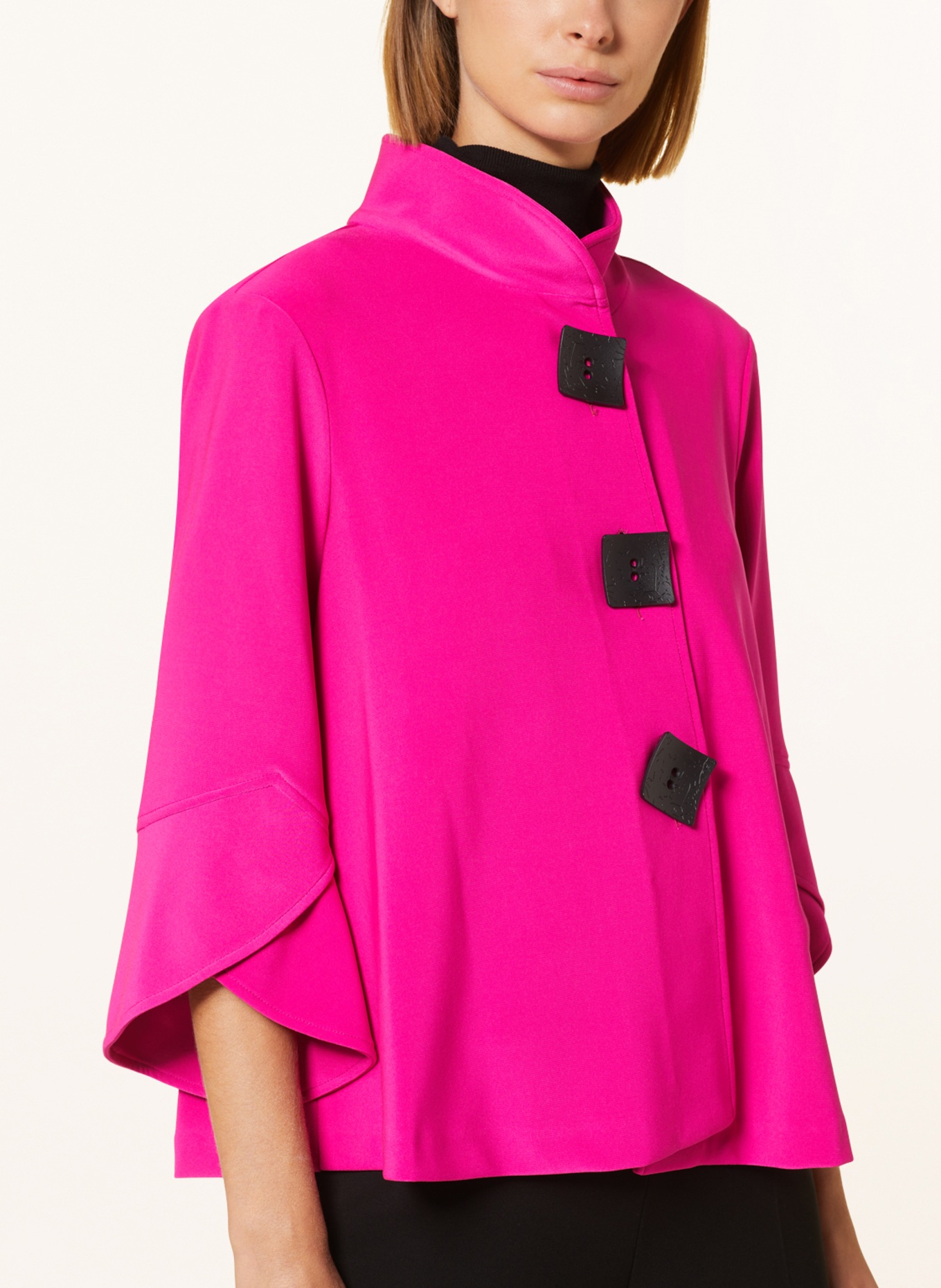 Joseph Ribkoff Jacket with 3/4 sleeve, Color: PINK (Image 4)