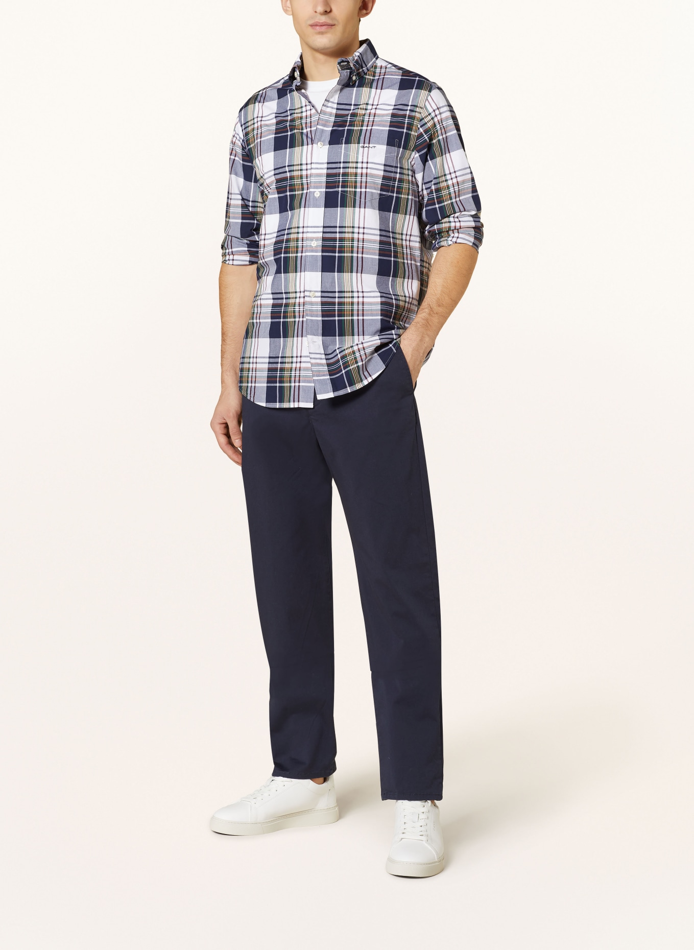 GANT Chino kalhoty Regular Fit, Barva: TMAVĚ MODRÁ (Obrázek 2)