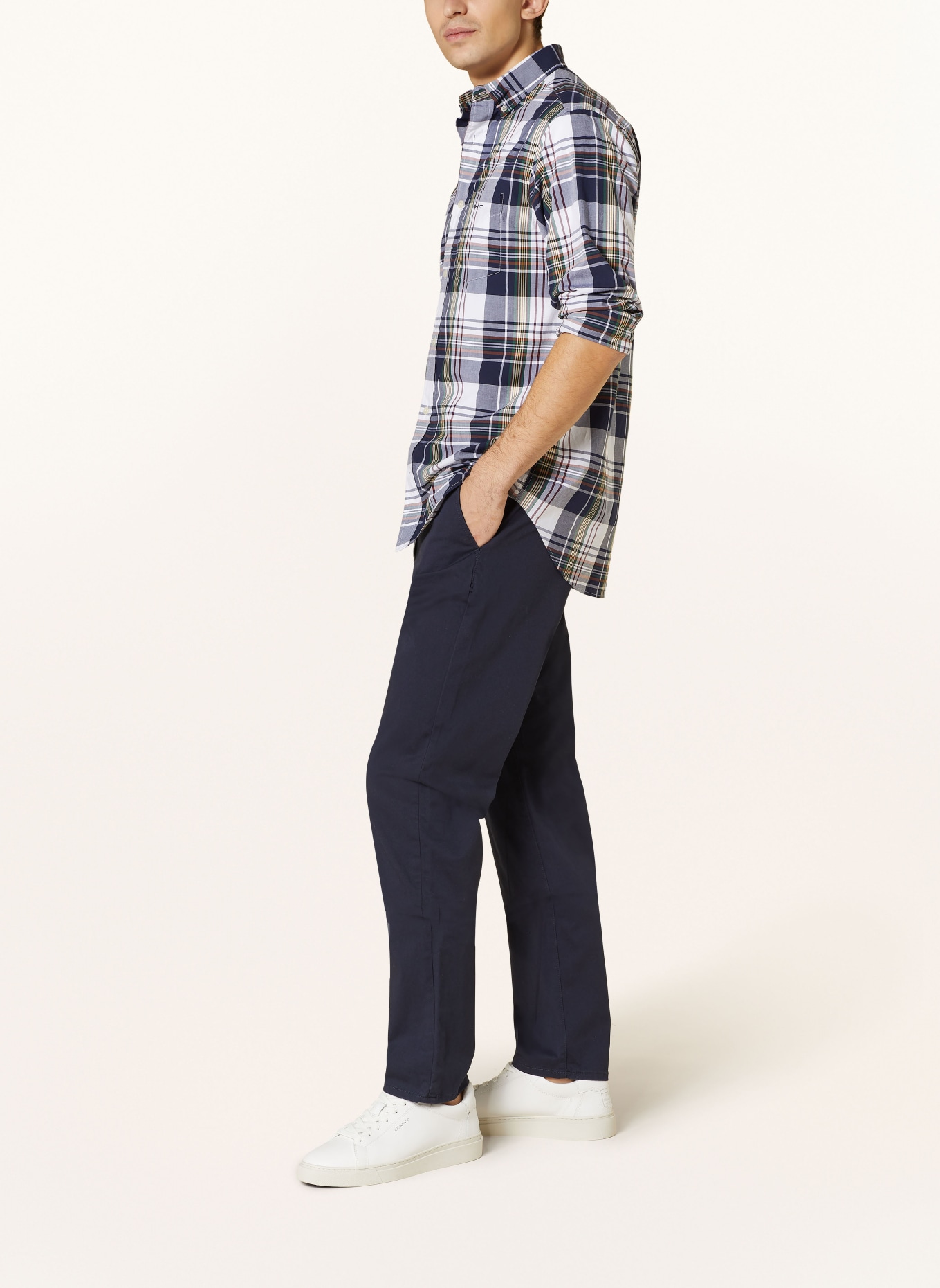 GANT Chino kalhoty Regular Fit, Barva: TMAVĚ MODRÁ (Obrázek 4)