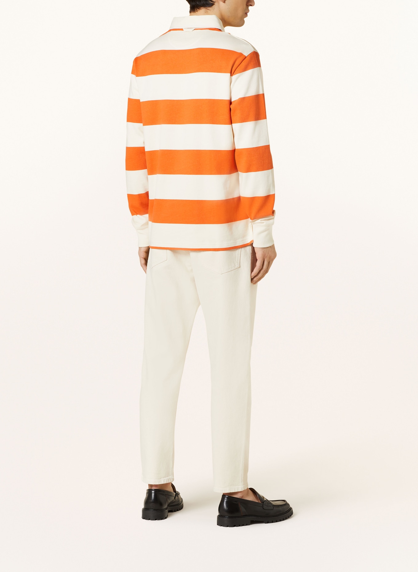 GANT Strick-Poloshirt, Farbe: ECRU/ ORANGE (Bild 3)