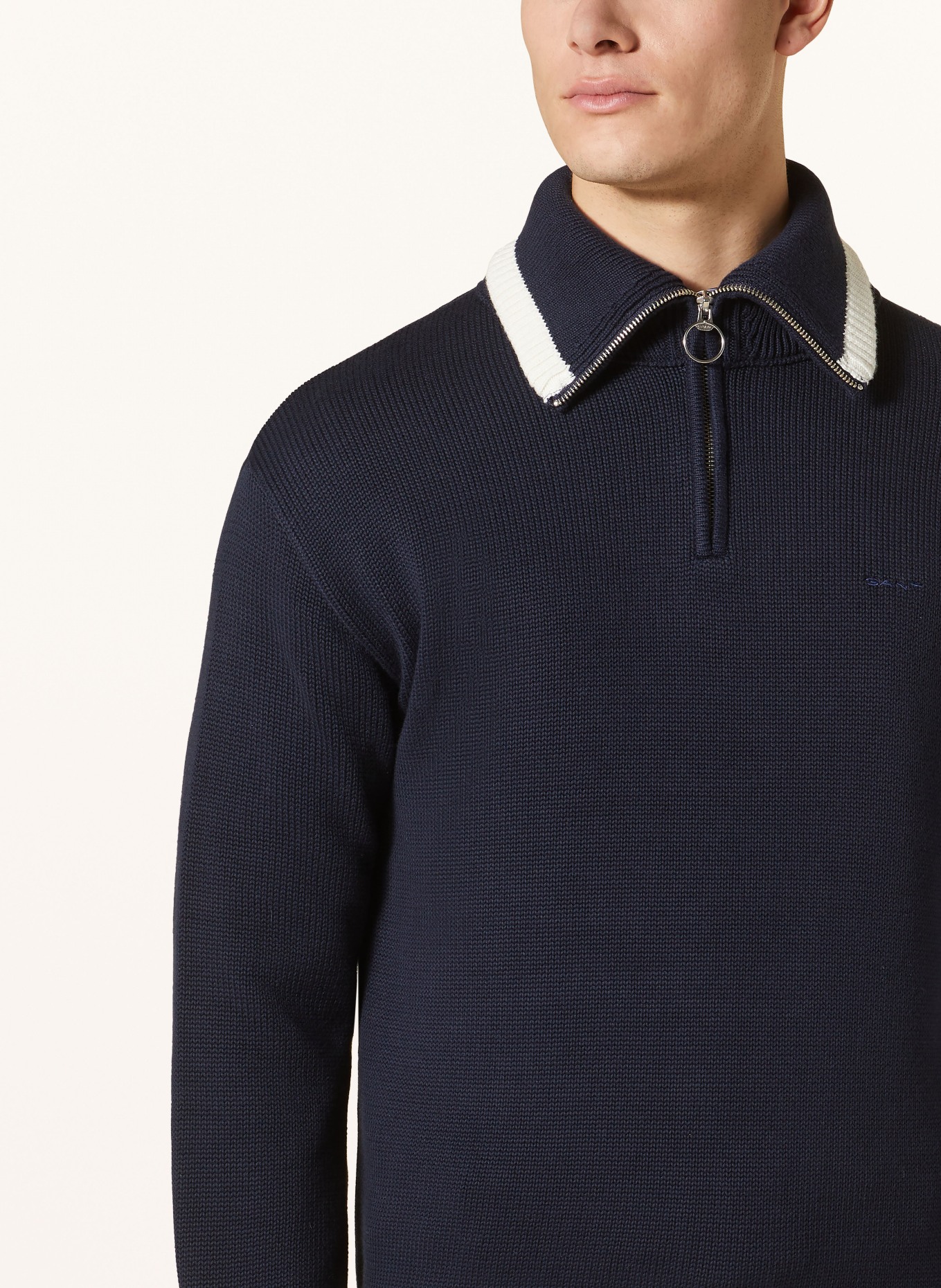 GANT Half-zip sweater, Color: DARK BLUE (Image 4)