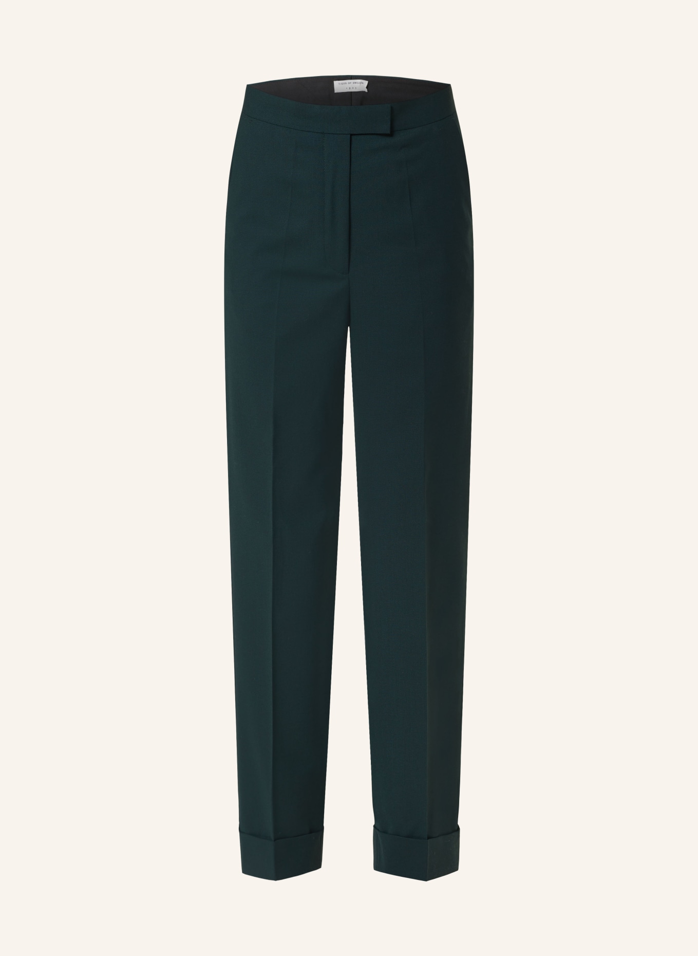 TIGER OF SWEDEN Wide leg trousers FRAGRIA, Color: DARK GREEN (Image 1)