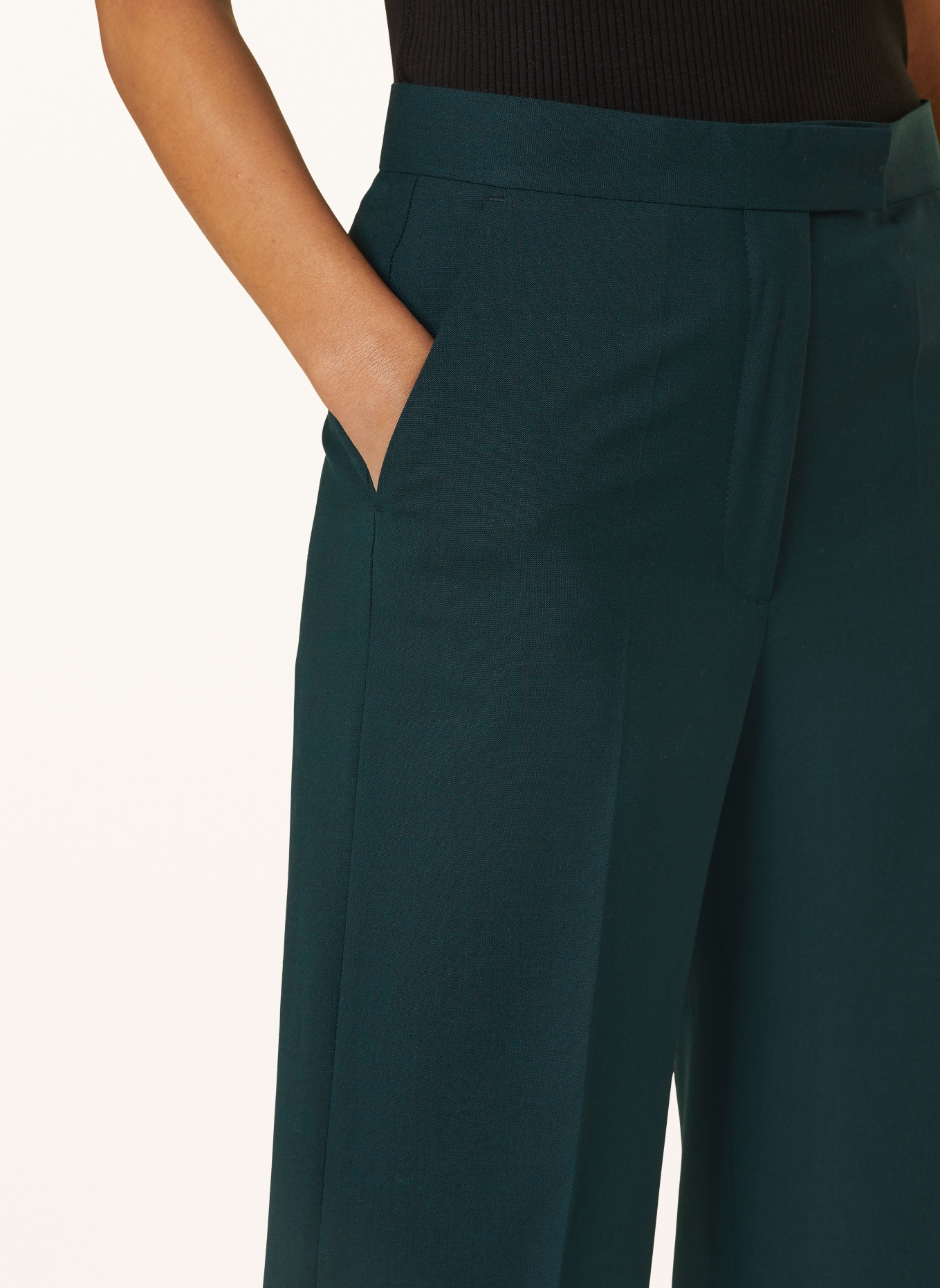 TIGER OF SWEDEN Wide leg trousers FRAGRIA, Color: DARK GREEN (Image 4)