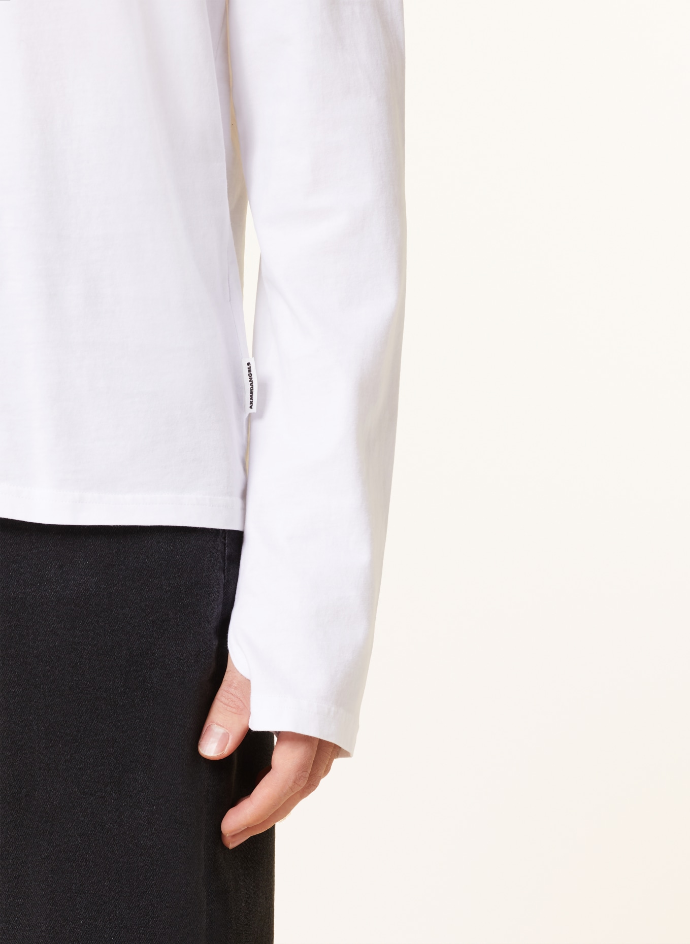ARMEDANGELS Long sleeve shirt AALBIE, Color: WHITE (Image 6)