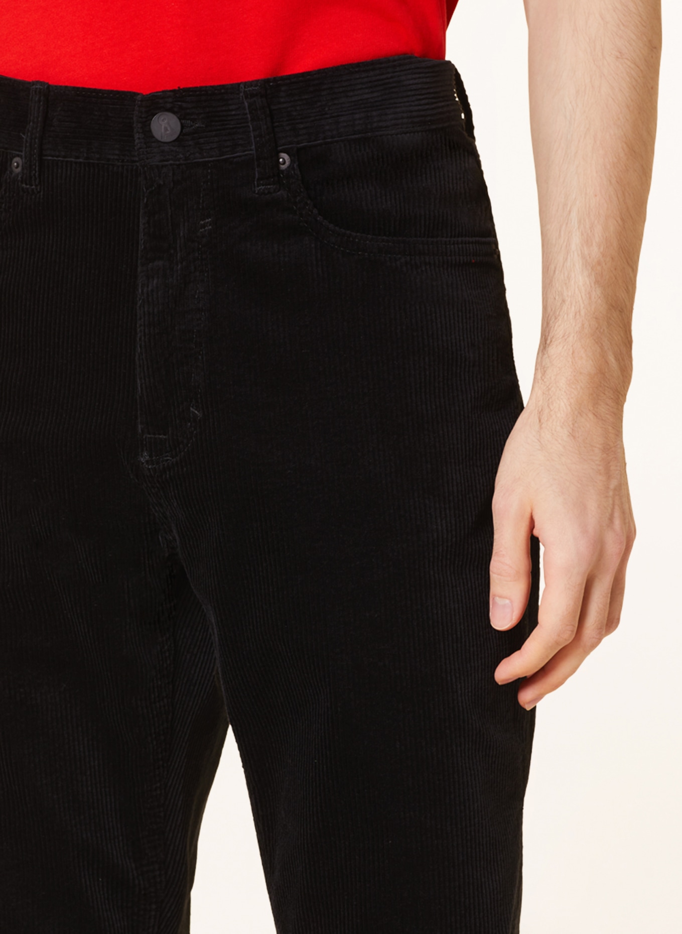 ARMEDANGELS Corduroy trousers MAAKX slim fit, Color: BLACK (Image 5)