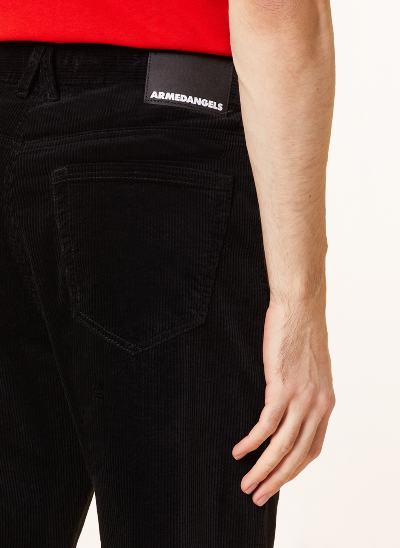 ARMEDANGELS Corduroy trousers MAAKX slim fit, Color: BLACK (Image 6)