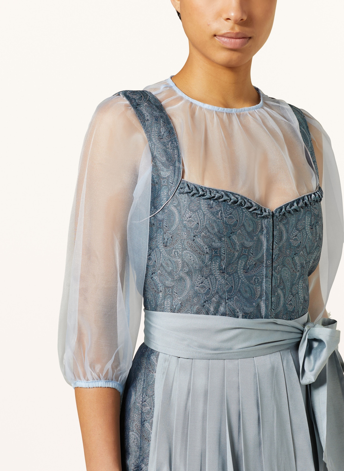 CocoVero Sukienka bawarska ANNELIE, Kolor: PETROL (Obrazek 4)