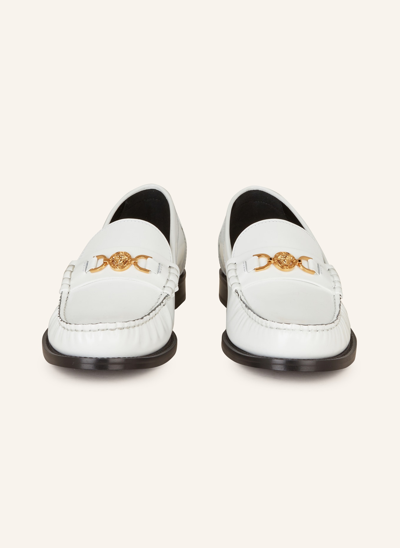 VERSACE Loafers MEDUSA, Color: WHITE (Image 3)