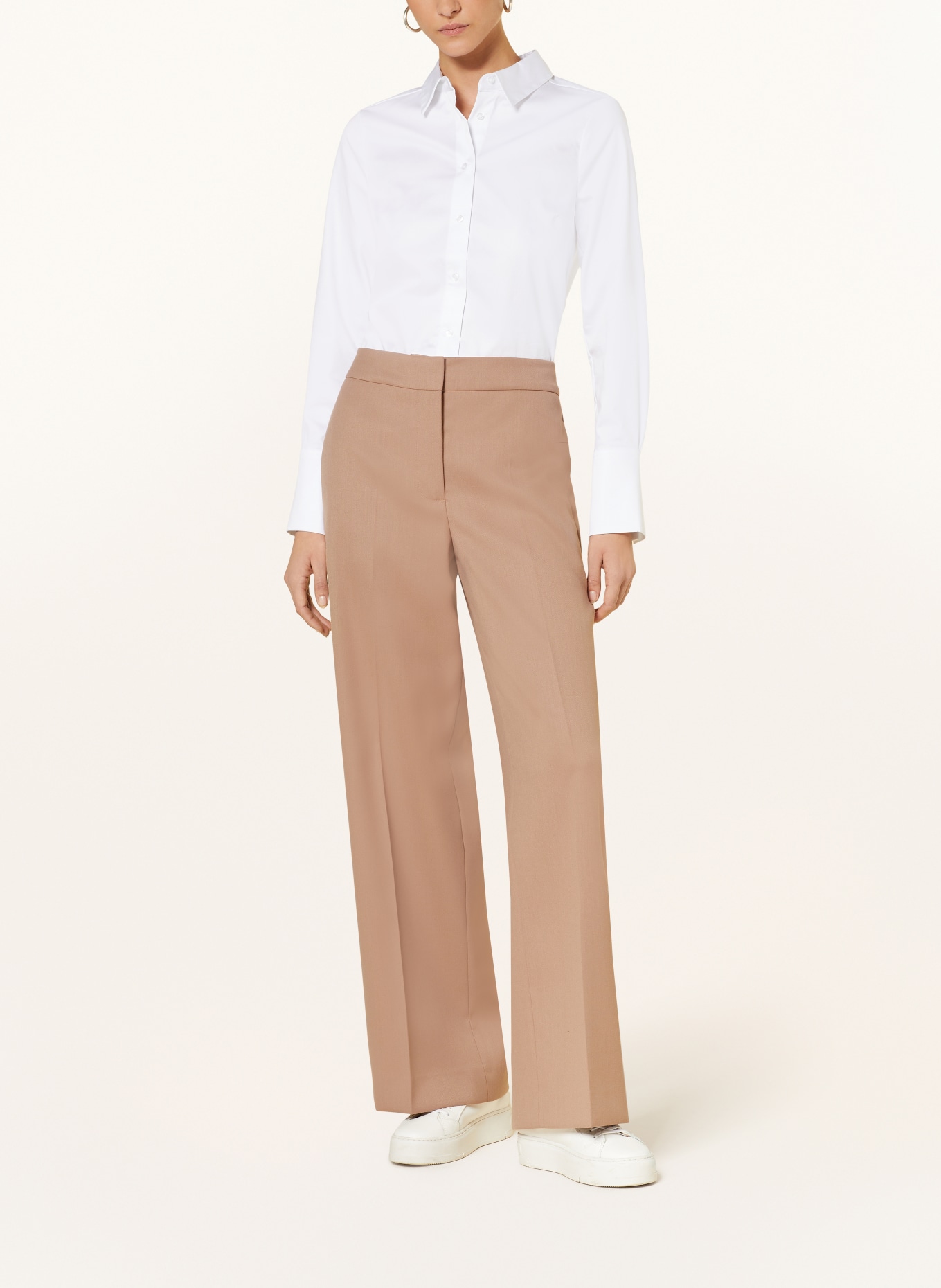 Calvin Klein Spodnie marlena, Kolor: CAMELOWY (Obrazek 2)