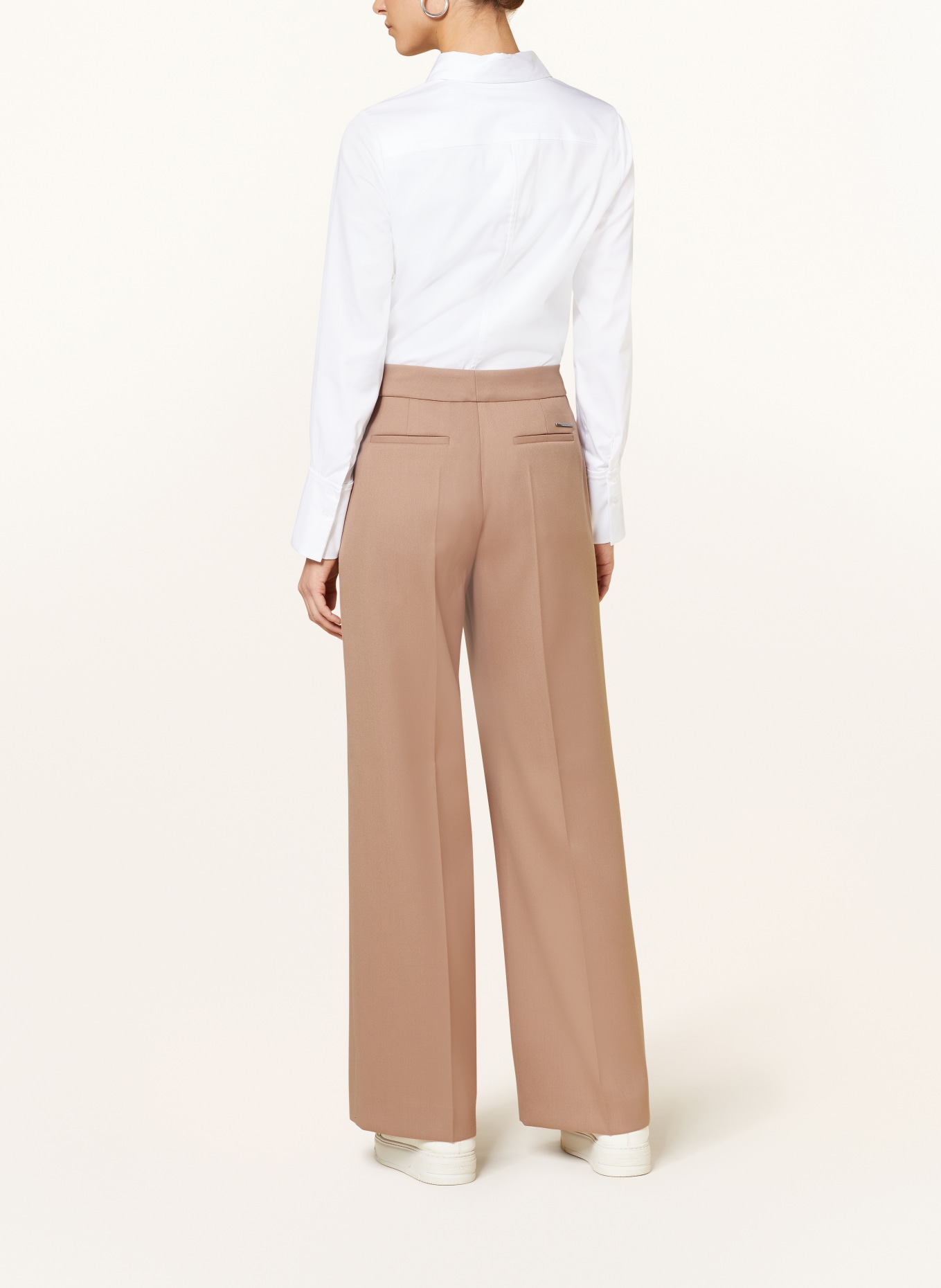 Calvin Klein Wide leg trousers, Color: CAMEL (Image 3)