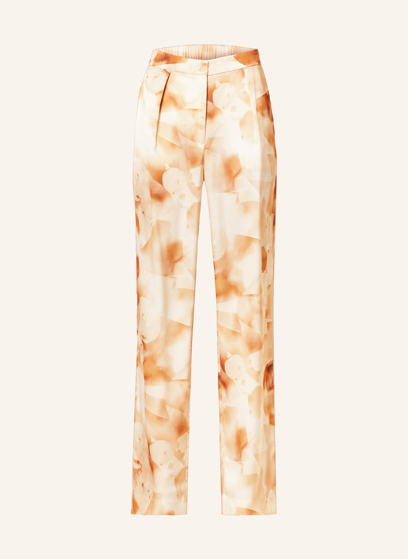 Calvin Klein Spodnie marlena, Kolor: KONIAKOWY/ ECRU (Obrazek 1)
