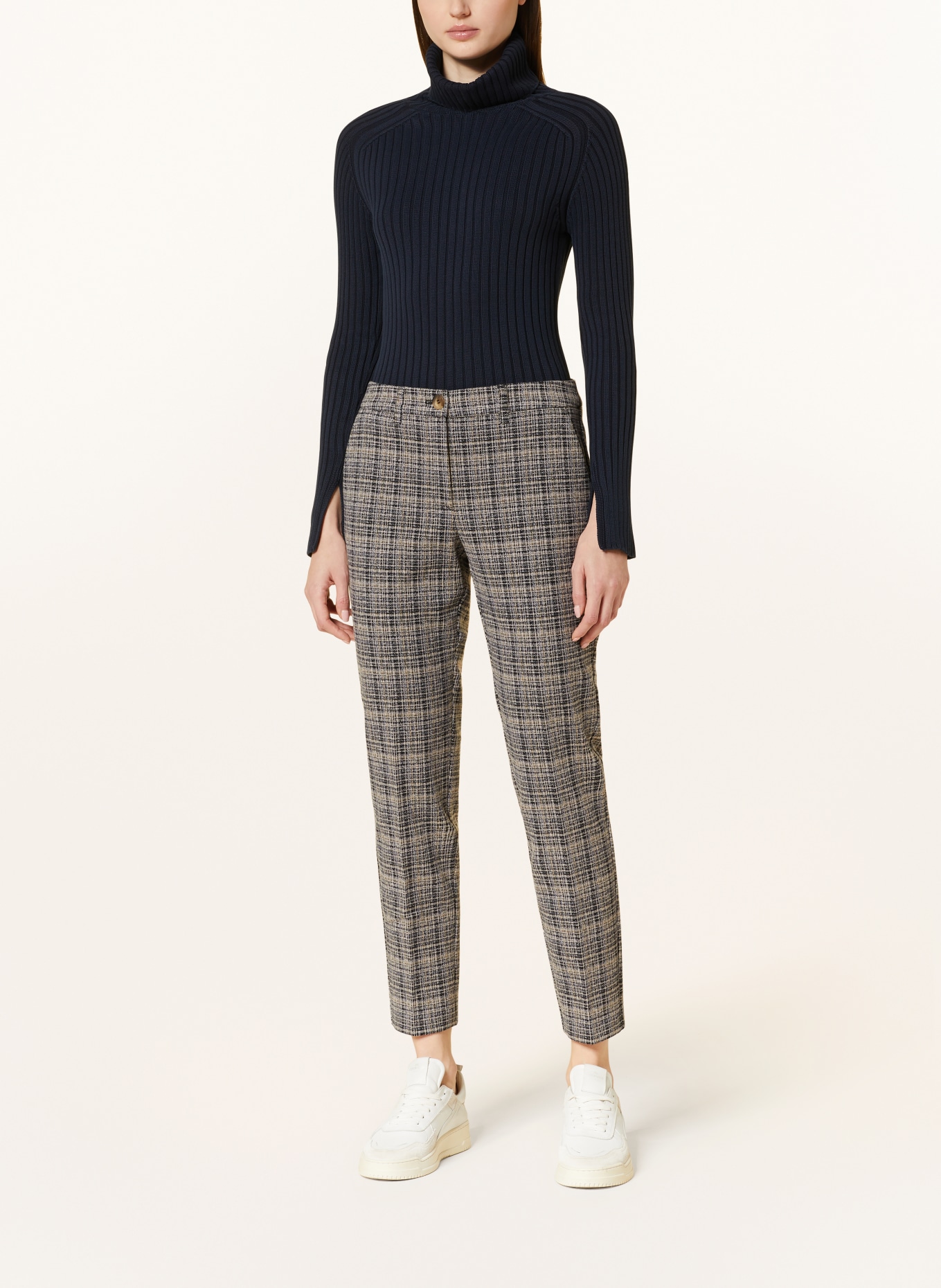 BETTY&CO Trousers, Color: BLACK/ BEIGE (Image 2)