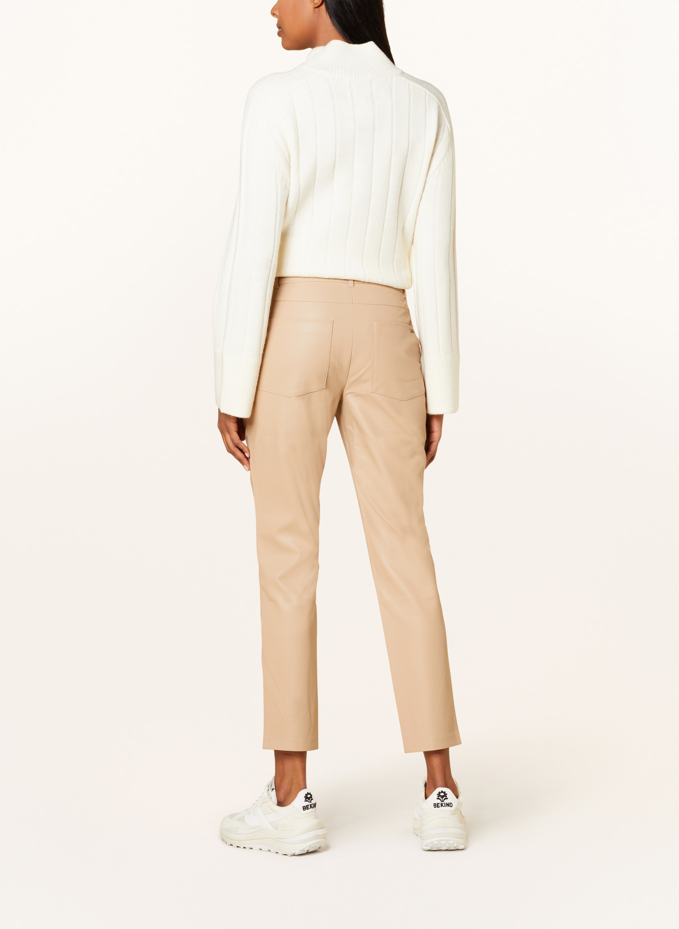 BETTY&CO Pants in leather look, Color: BEIGE (Image 3)