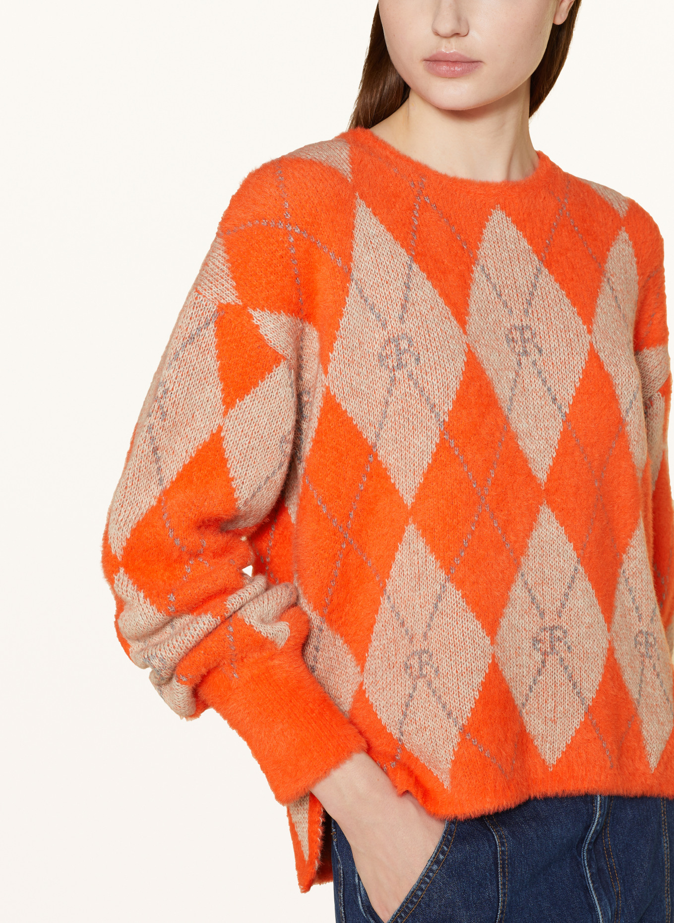 ELIAS RUMELIS Sweater TAI, Color: ORANGE/ LIGHT ORANGE/ GRAY (Image 4)