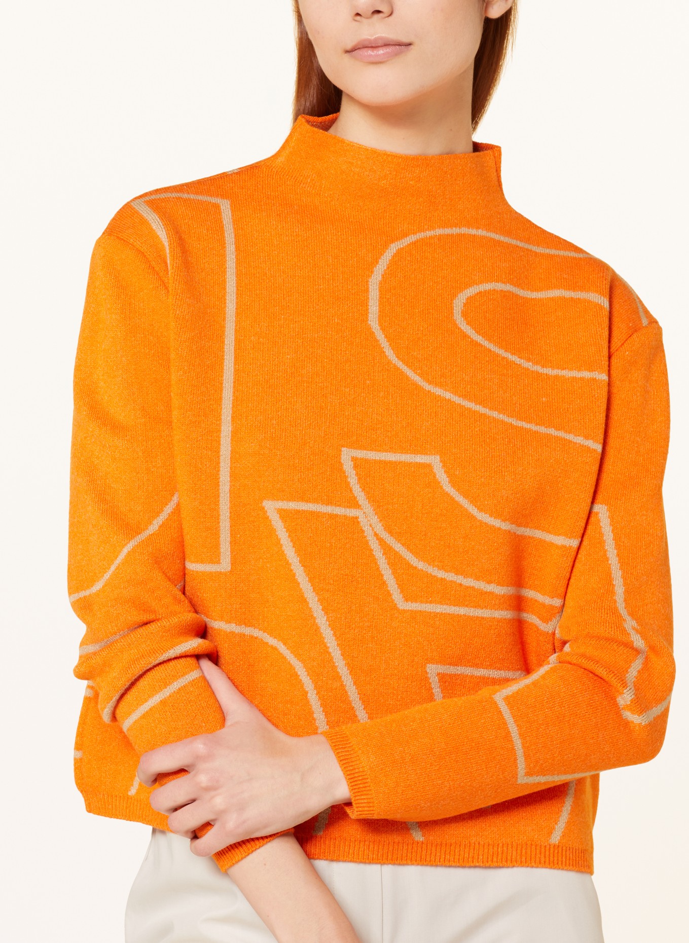 ELIAS RUMELIS Sweater MINEER, Color: ORANGE/ BEIGE (Image 4)