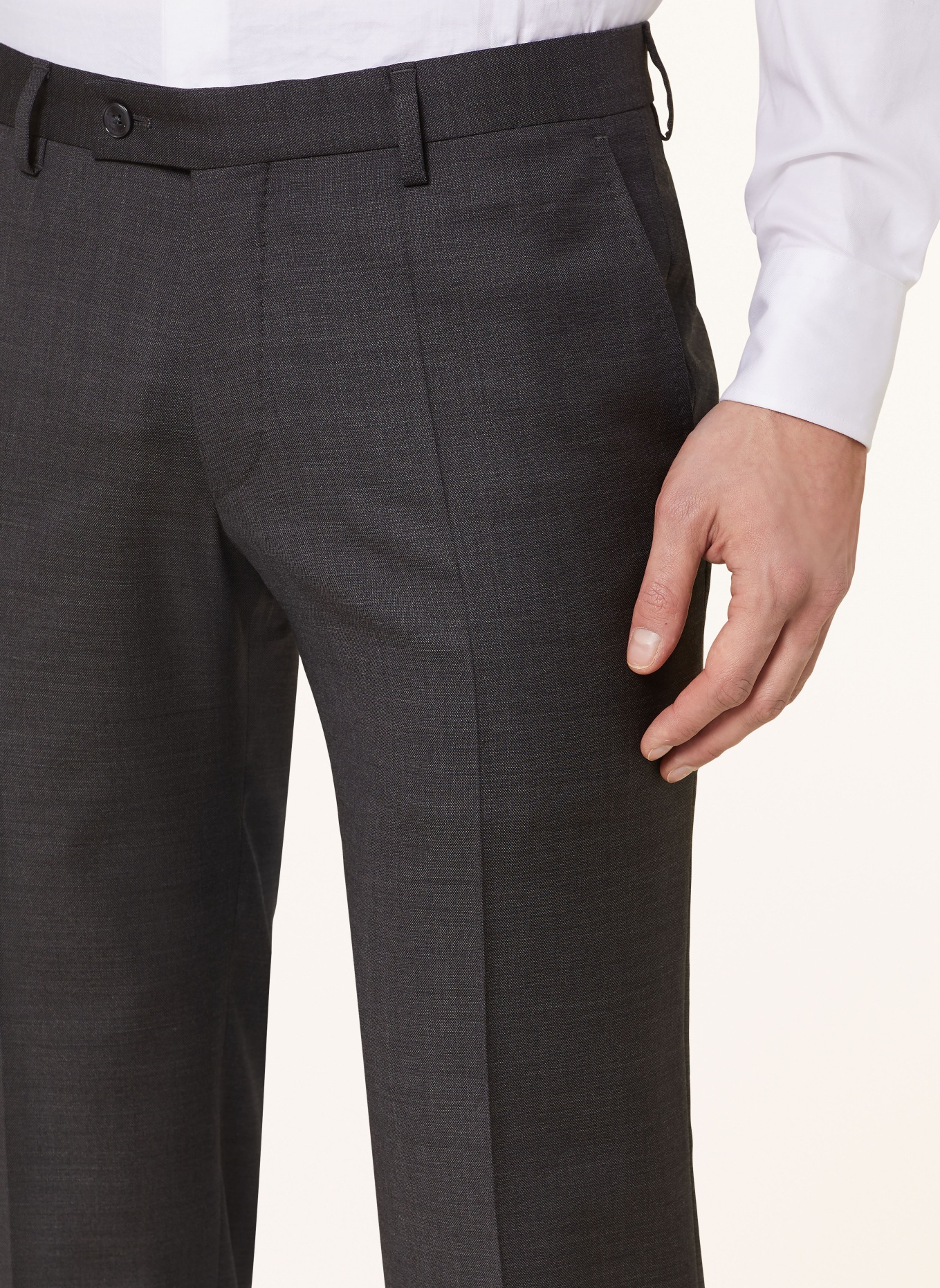 BALDESSARINI Suit trousers MASSA slim fit, Color: 9528 Black Beauty Melange (Image 6)