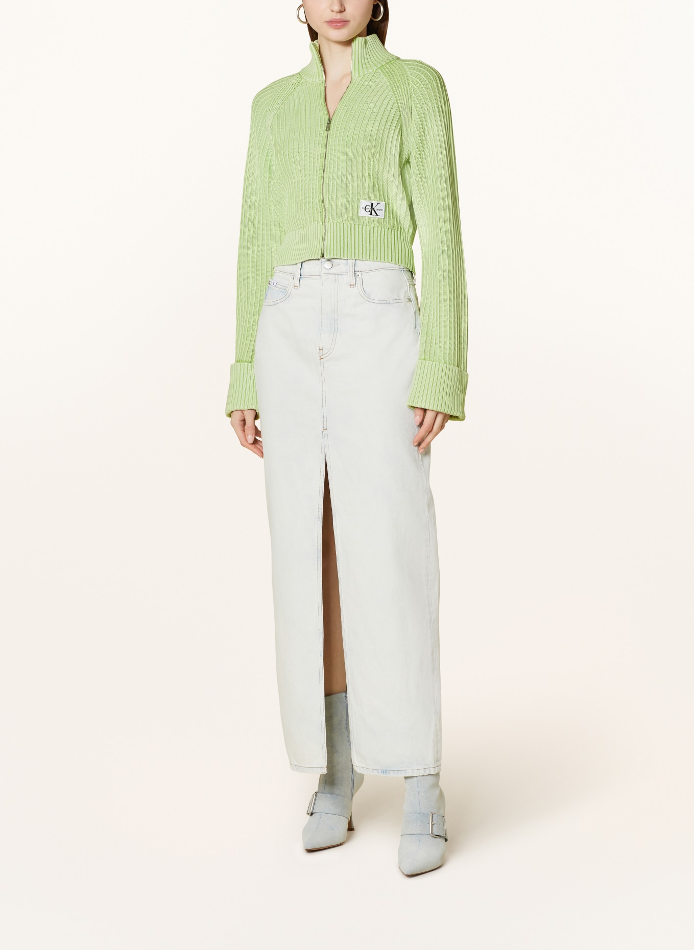 Calvin Klein Jeans Cardigan, Color: LIGHT GREEN (Image 2)