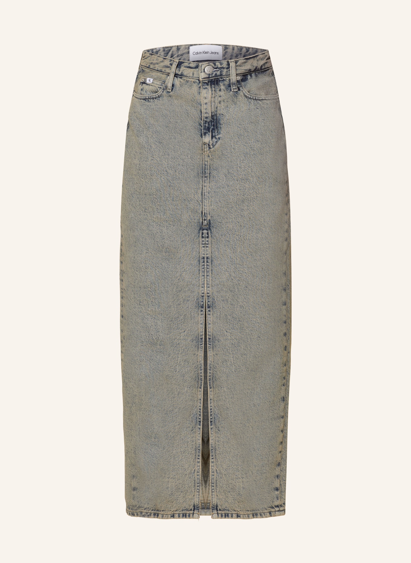 Calvin Klein Jeans Denim skirt, Color: 1A4 DENIM MEDIUM (Image 1)