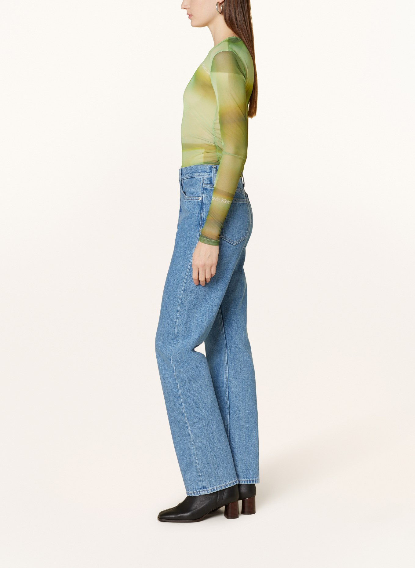 Calvin Klein Jeans Jeansy straight, Kolor: 1AA Denim Light (Obrazek 4)