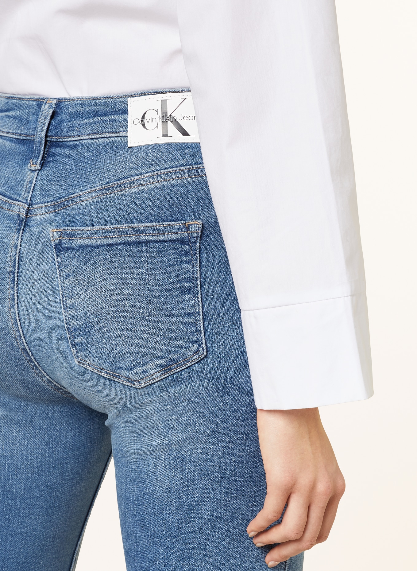 Calvin Klein Jeans Jeansy 7/8, Kolor: 1A4 DENIM MEDIUM (Obrazek 5)
