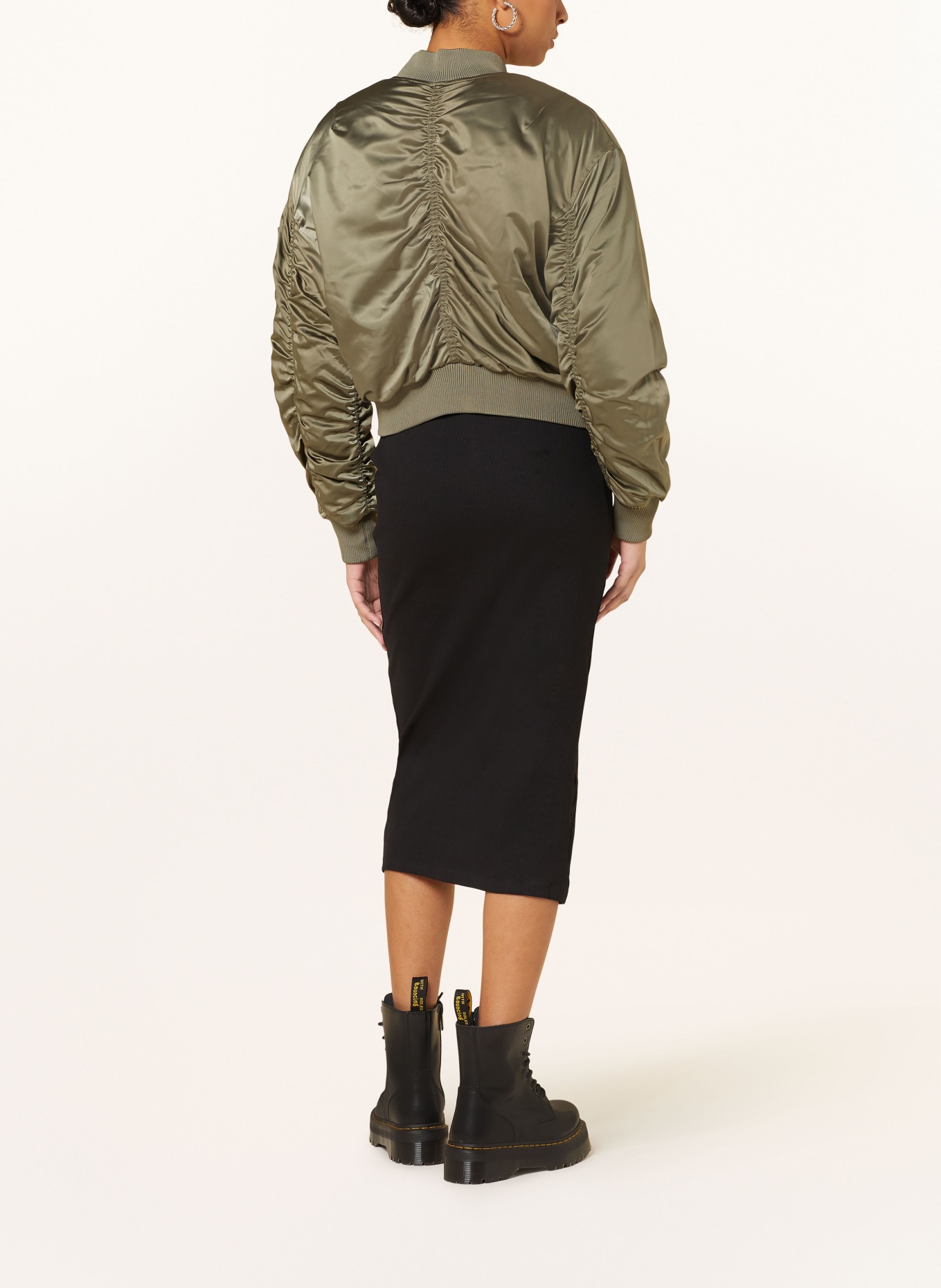 Calvin Klein Jeans Satin blouse, Color: OLIVE (Image 3)
