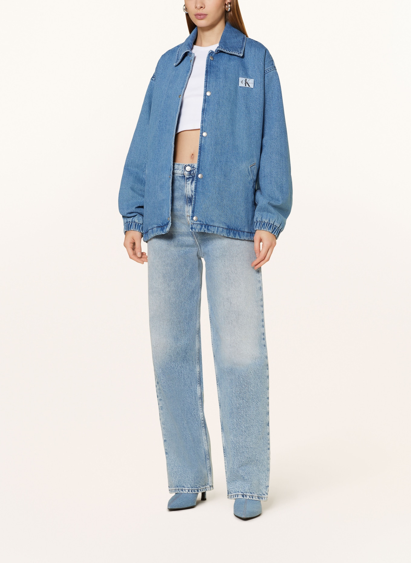 Calvin Klein Jeans Džínová bunda, Barva: TMAVĚ MODRÁ (Obrázek 2)
