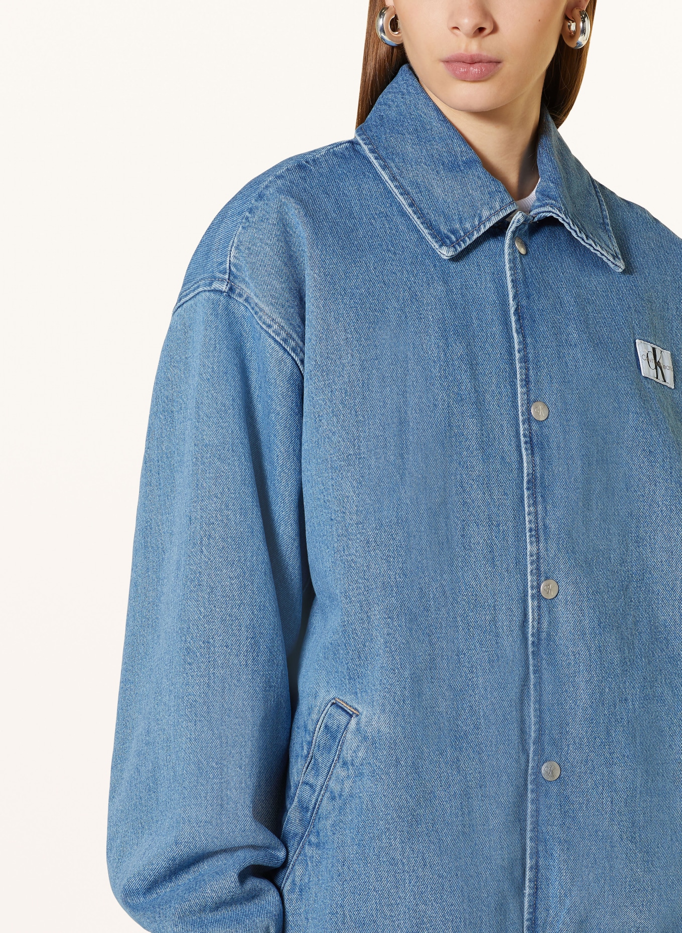 Calvin Klein Jeans Džínová bunda, Barva: TMAVĚ MODRÁ (Obrázek 4)