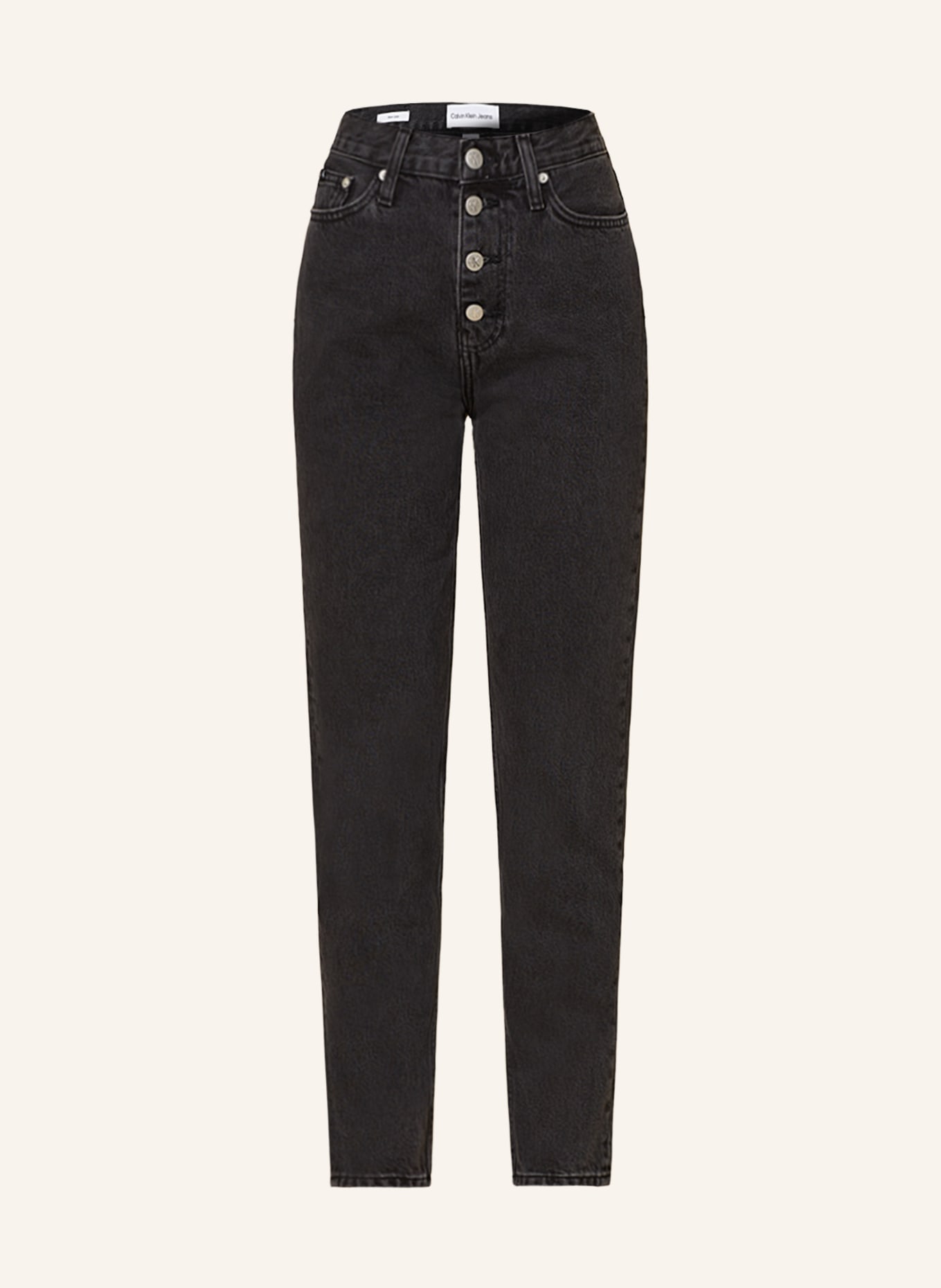 Calvin Klein Jeans Jeansy mom, Kolor: 1BY DENIM BLACK (Obrazek 1)