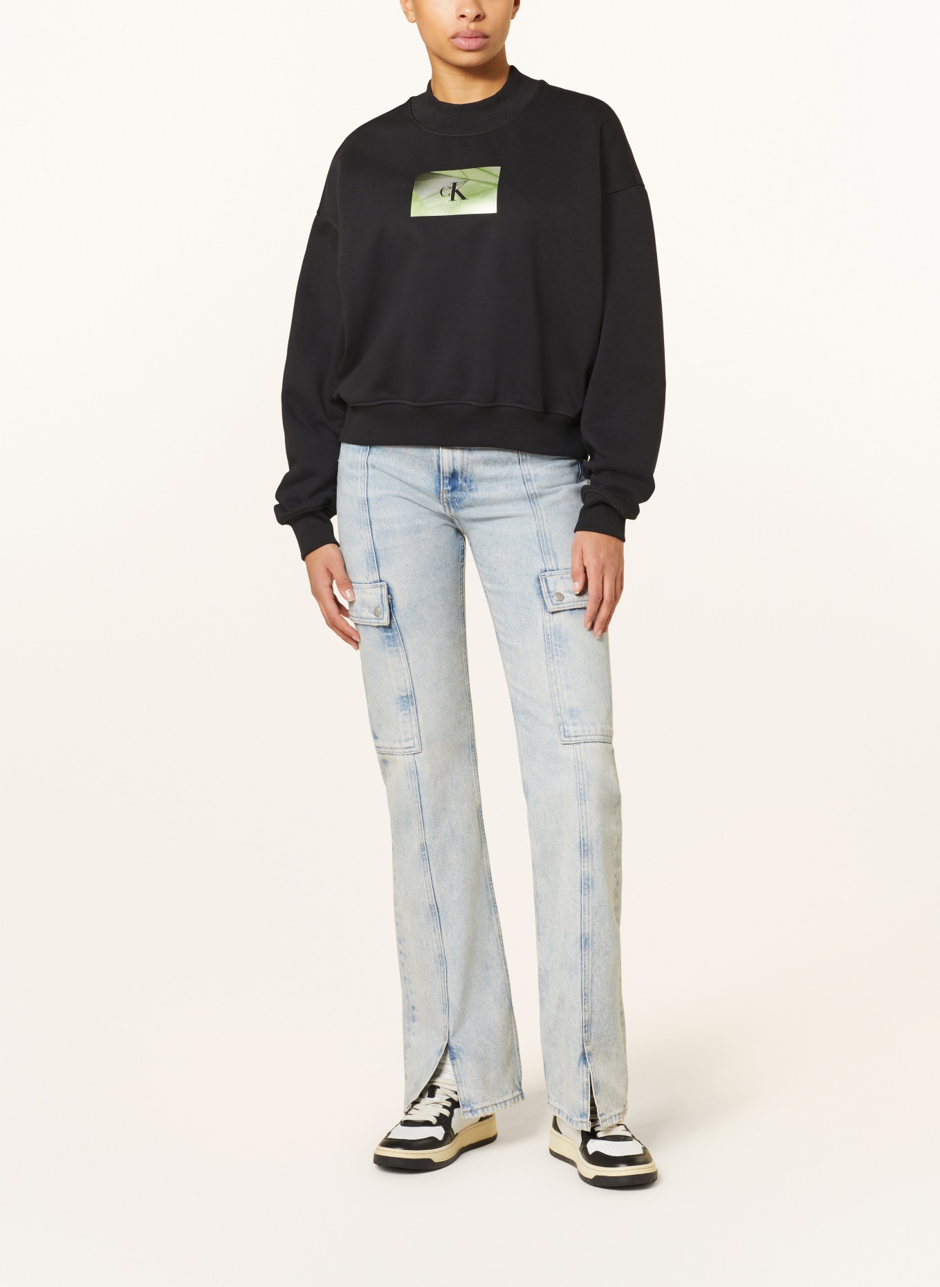 Calvin Klein Jeans Sweatshirt, Color: BLACK (Image 2)