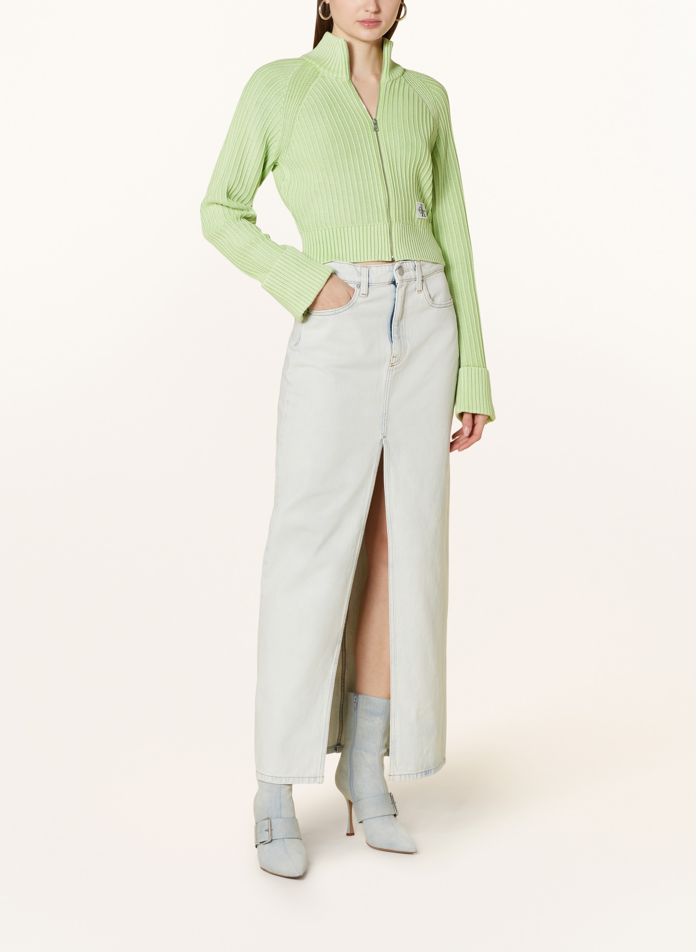 Calvin Klein Jeans Jeansrock, Farbe: 1AA Denim Light (Bild 2)