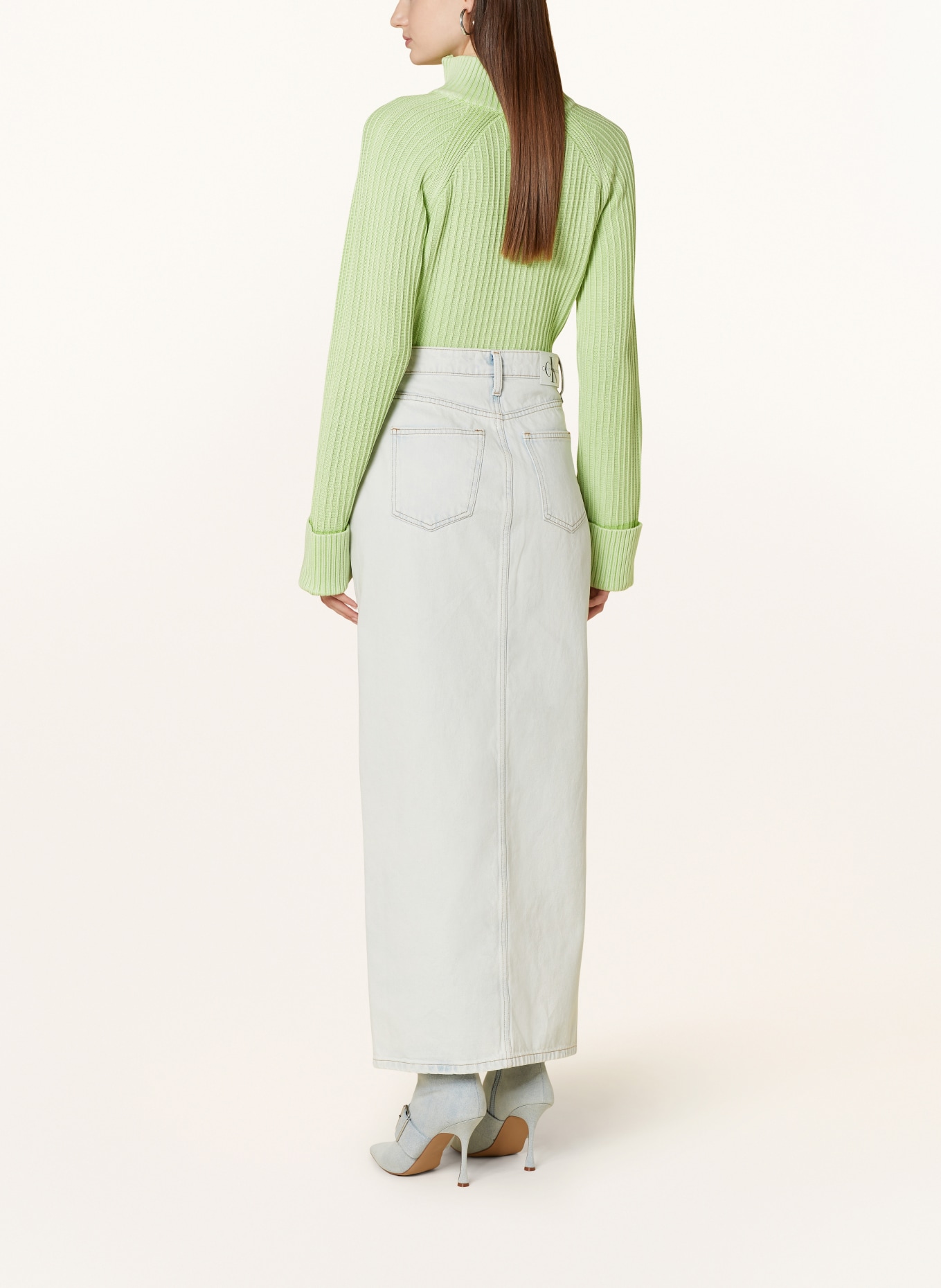 Calvin Klein Jeans Denim skirt, Color: 1AA Denim Light (Image 3)