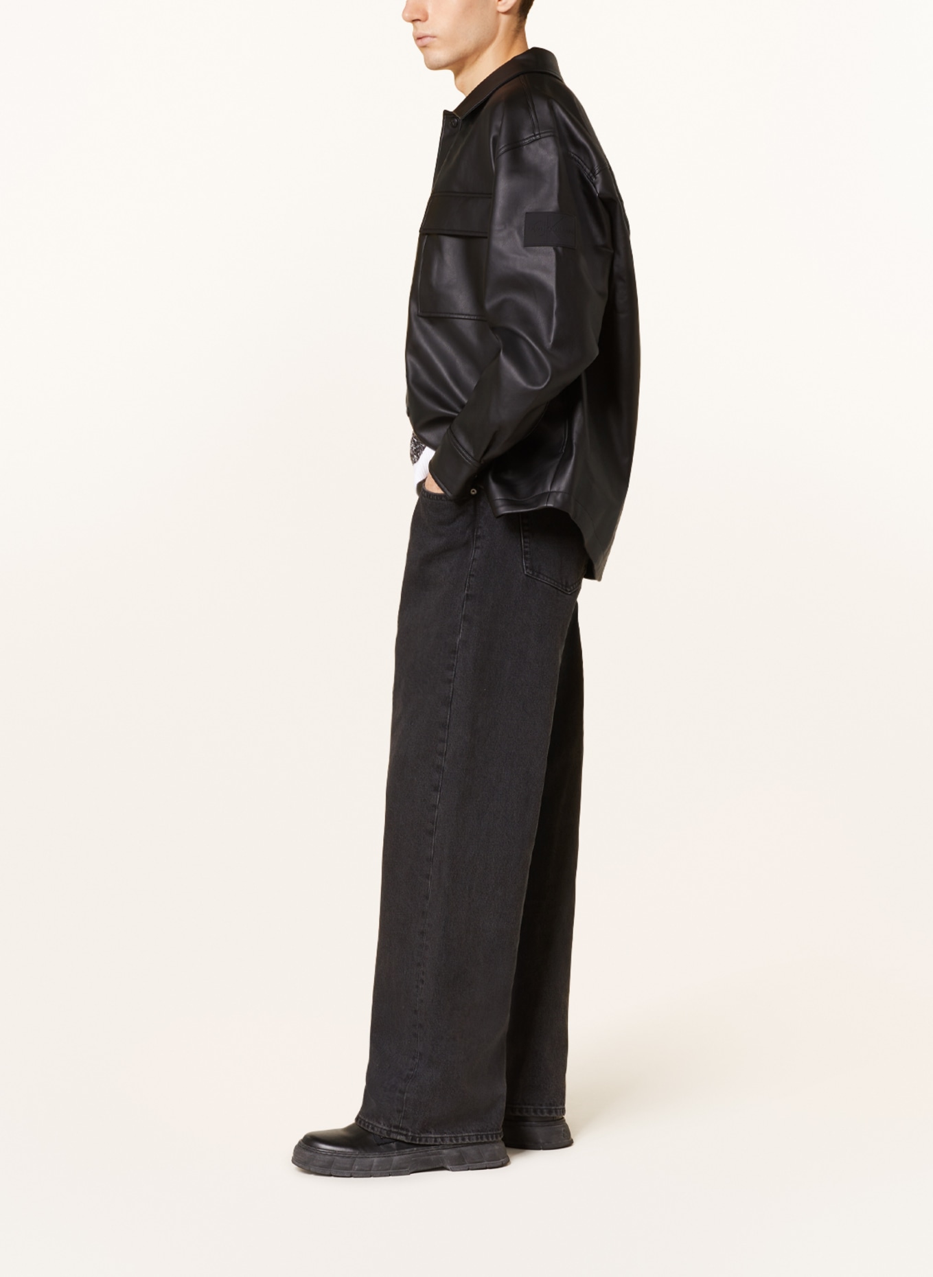 Calvin Klein Jeans Jeansy 90S STRAIGHT straight fit, Kolor: CZARNY (Obrazek 4)