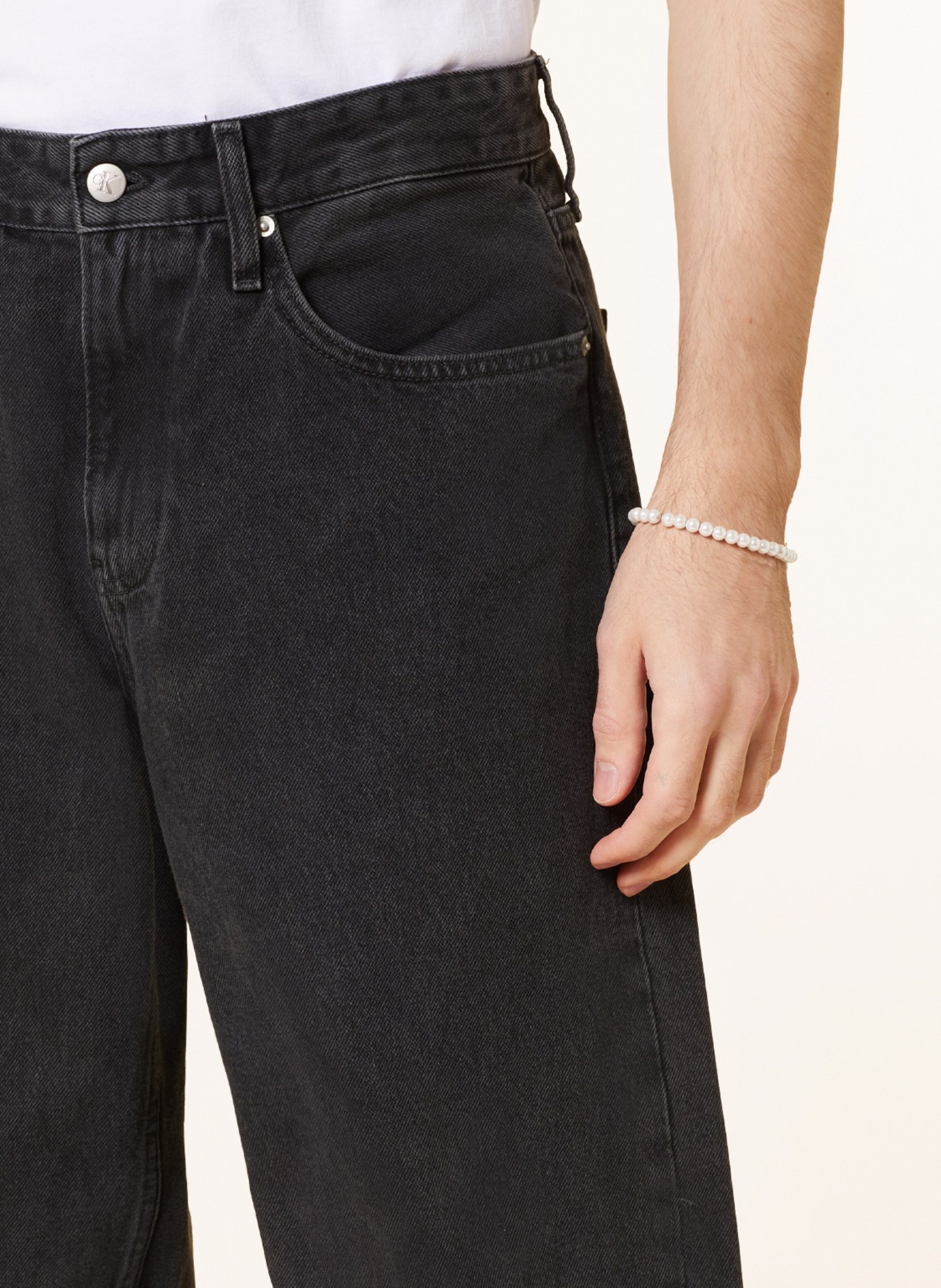 Calvin Klein Jeans Jeans 90S STRAIGHT Straight Fit, Farbe: SCHWARZ (Bild 5)