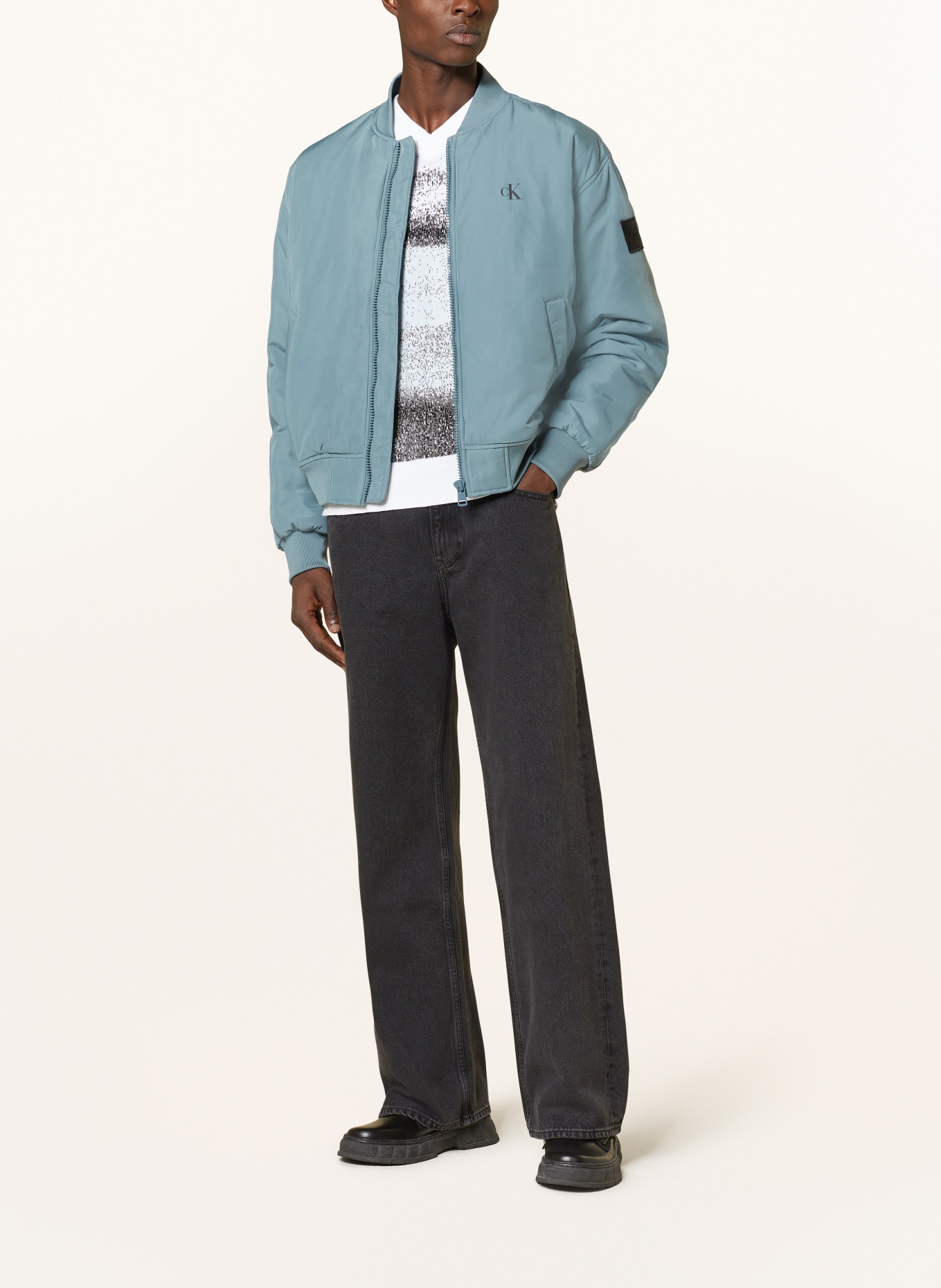 Calvin Klein Jeans Bluzon, Kolor: SZARONIEBIESKI (Obrazek 2)