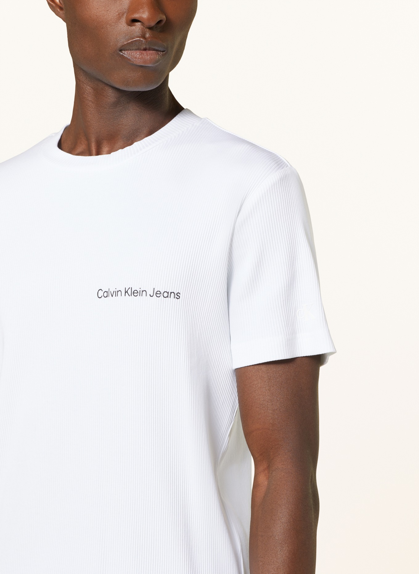 Calvin Klein Jeans Tričko, Barva: BÍLÁ (Obrázek 4)