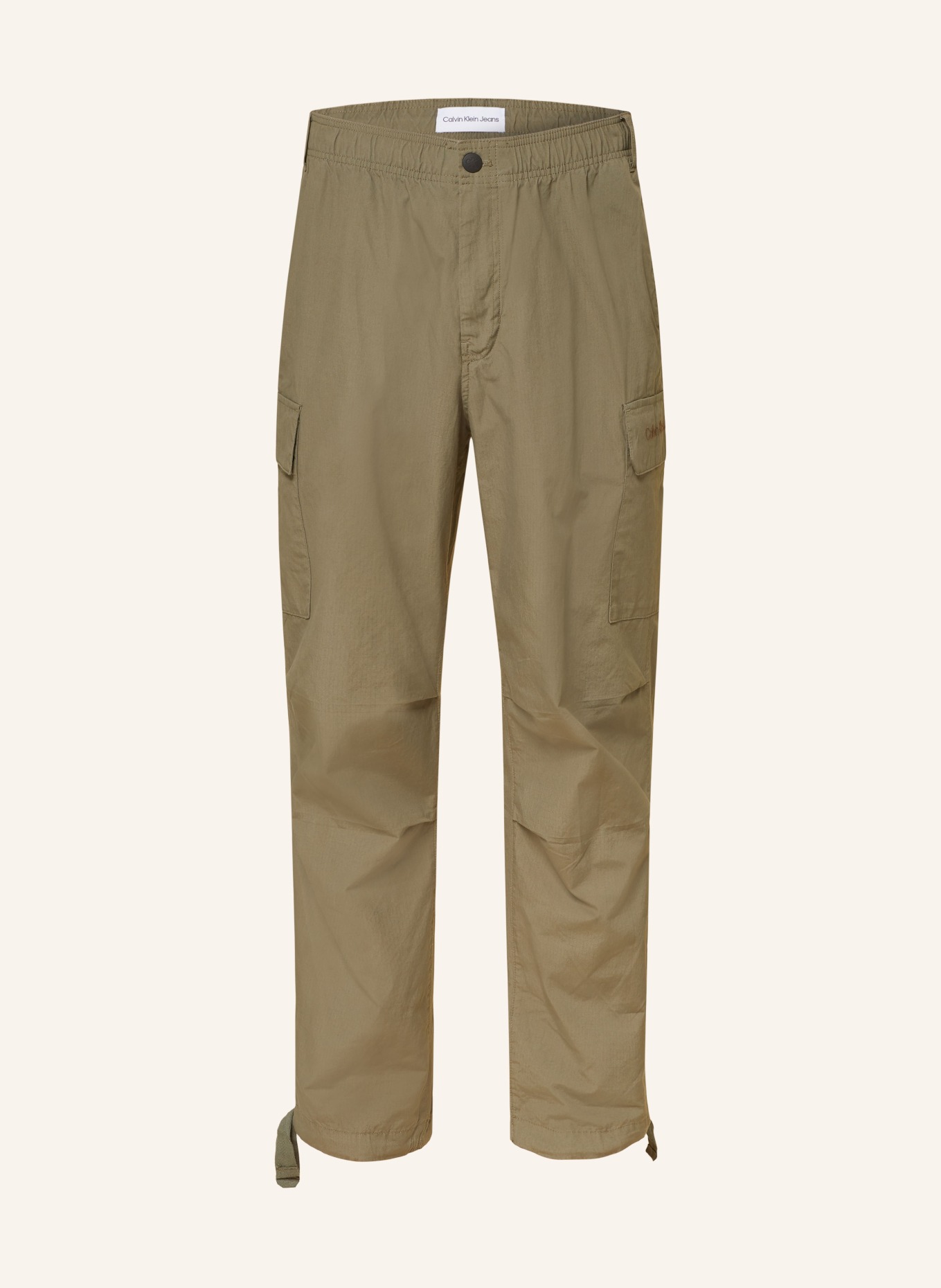 Calvin Klein Jeans Cargo kalhoty Regular Fit, Barva: OLIVOVÁ (Obrázek 1)