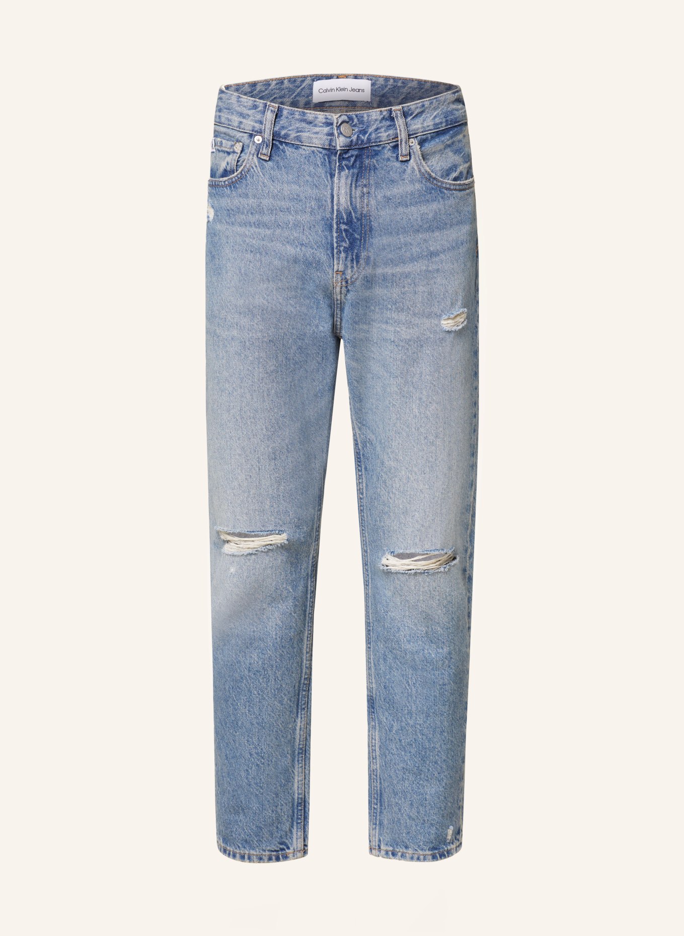 Calvin Klein Jeans Jeansy tapered fit, Kolor: 1A4 DENIM MEDIUM (Obrazek 1)