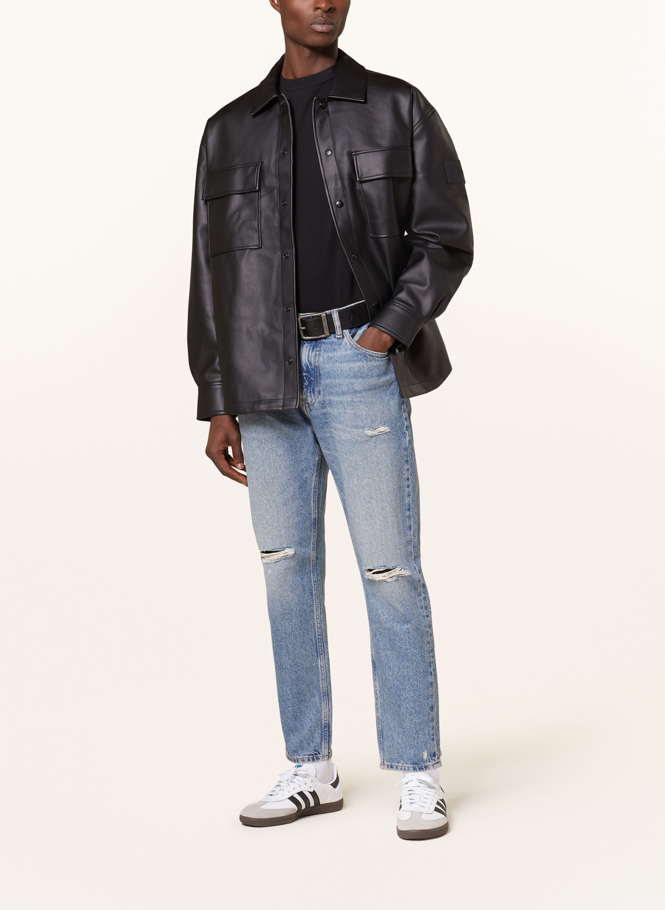 Calvin Klein Jeans Jeansy tapered fit, Kolor: 1A4 DENIM MEDIUM (Obrazek 2)