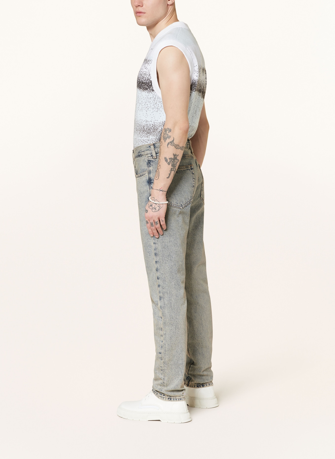 Calvin Klein Jeans Jeansy extra slim fit, Kolor: 1A4 DENIM MEDIUM (Obrazek 4)