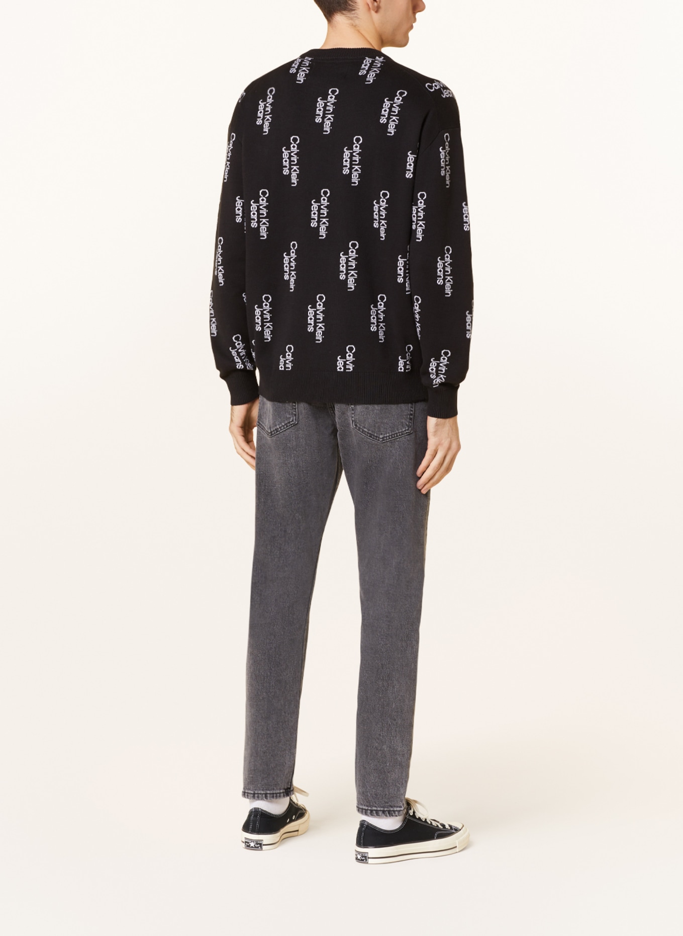 Calvin Klein Jeans Pullover, Farbe: SCHWARZ/ WEISS (Bild 3)