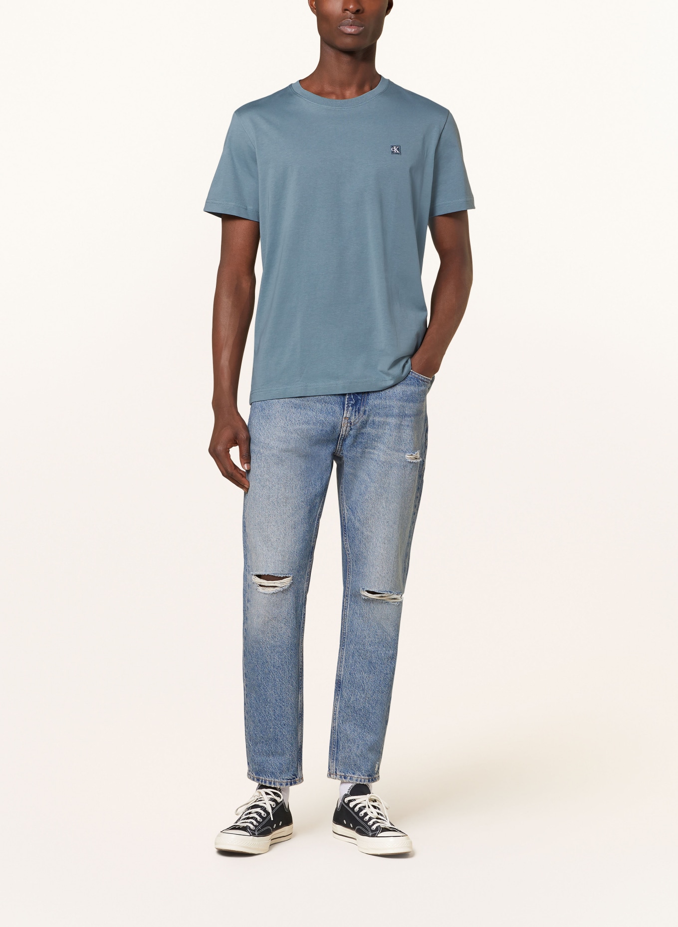 Calvin Klein Jeans T-shirt, Color: TEAL (Image 2)