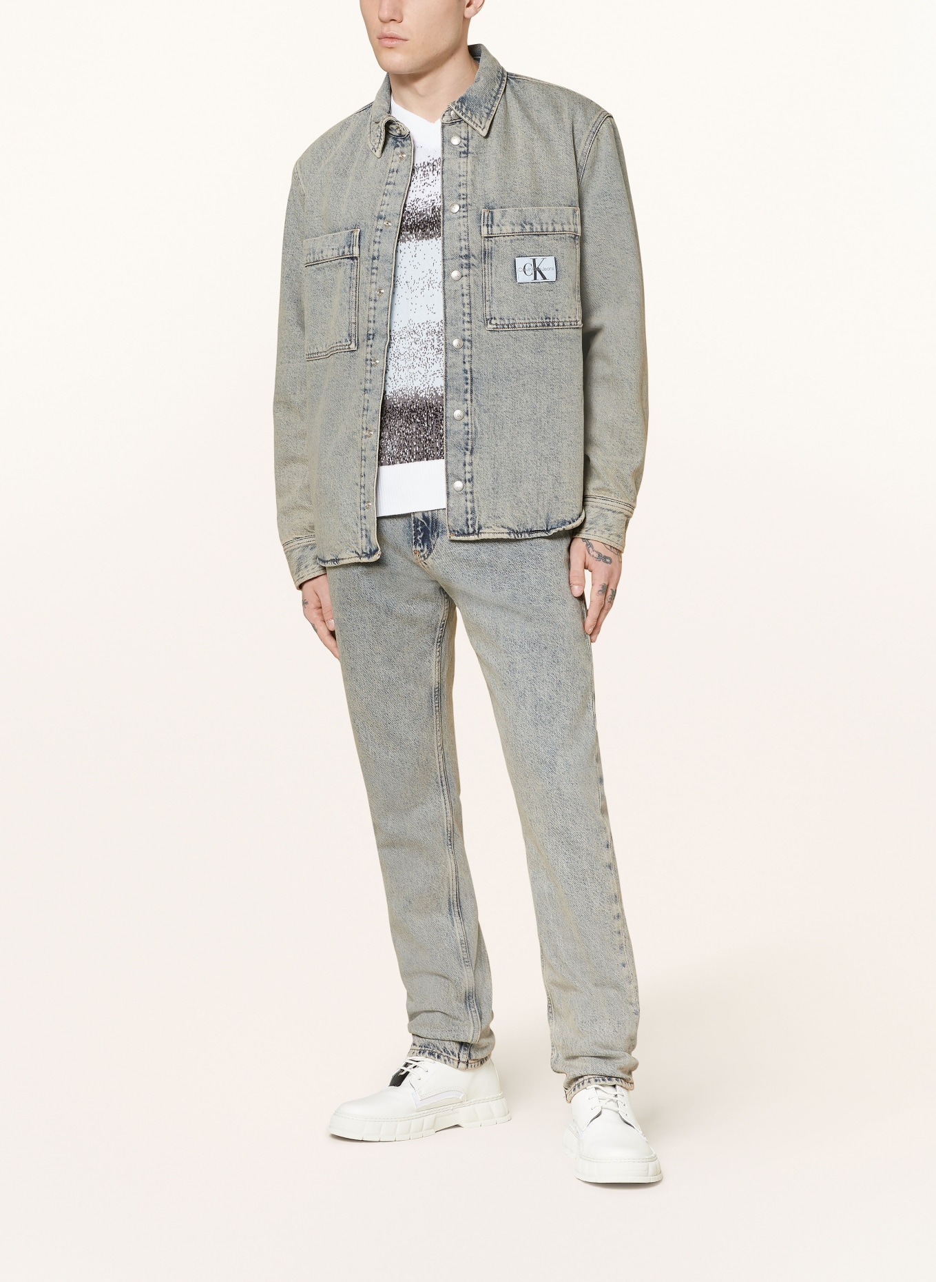 Calvin Klein Jeans Jeans-Overjacket, Farbe: 1A4 DENIM MEDIUM (Bild 2)