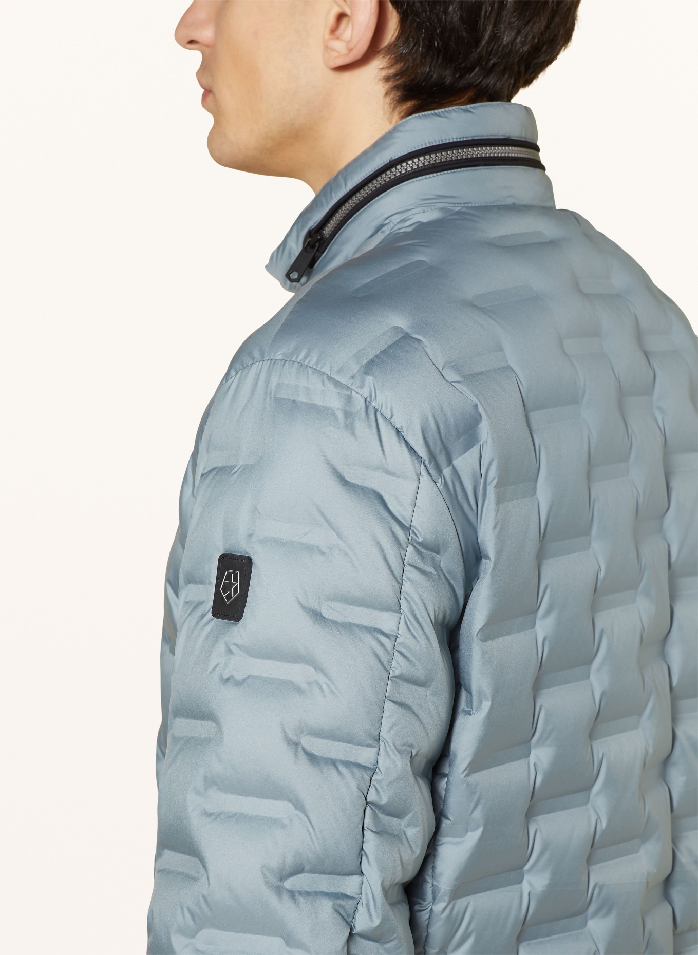 MILESTONE Lightweight down jacket MSSALINO: BLUE GRAY