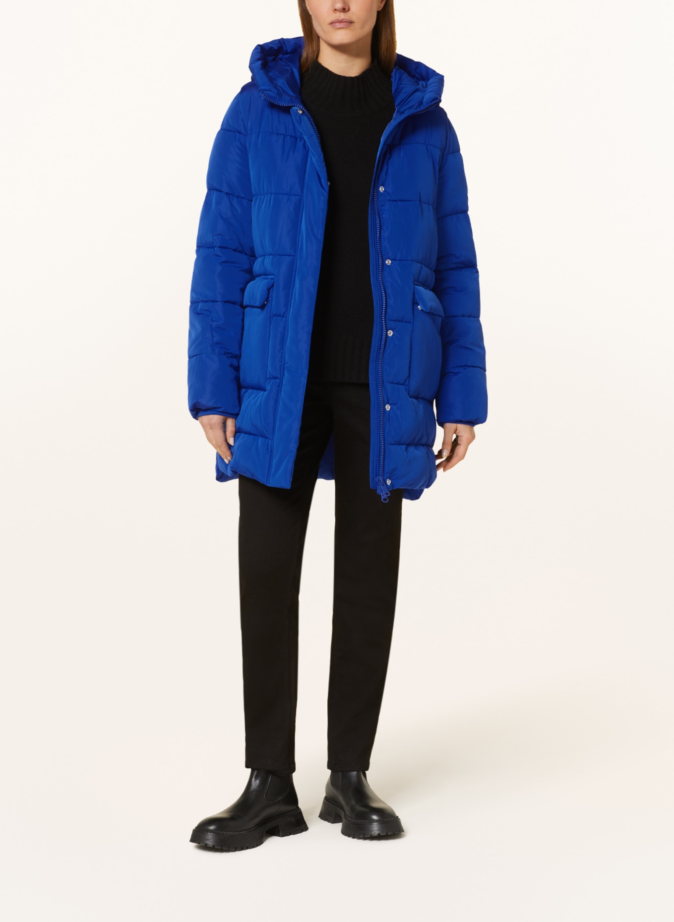 CARTOON Quilted coat, Color: BLUE (Image 2)