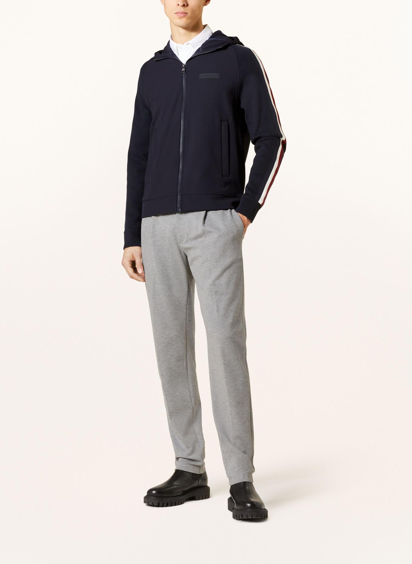 All white sales tommy hilfiger windbreaker