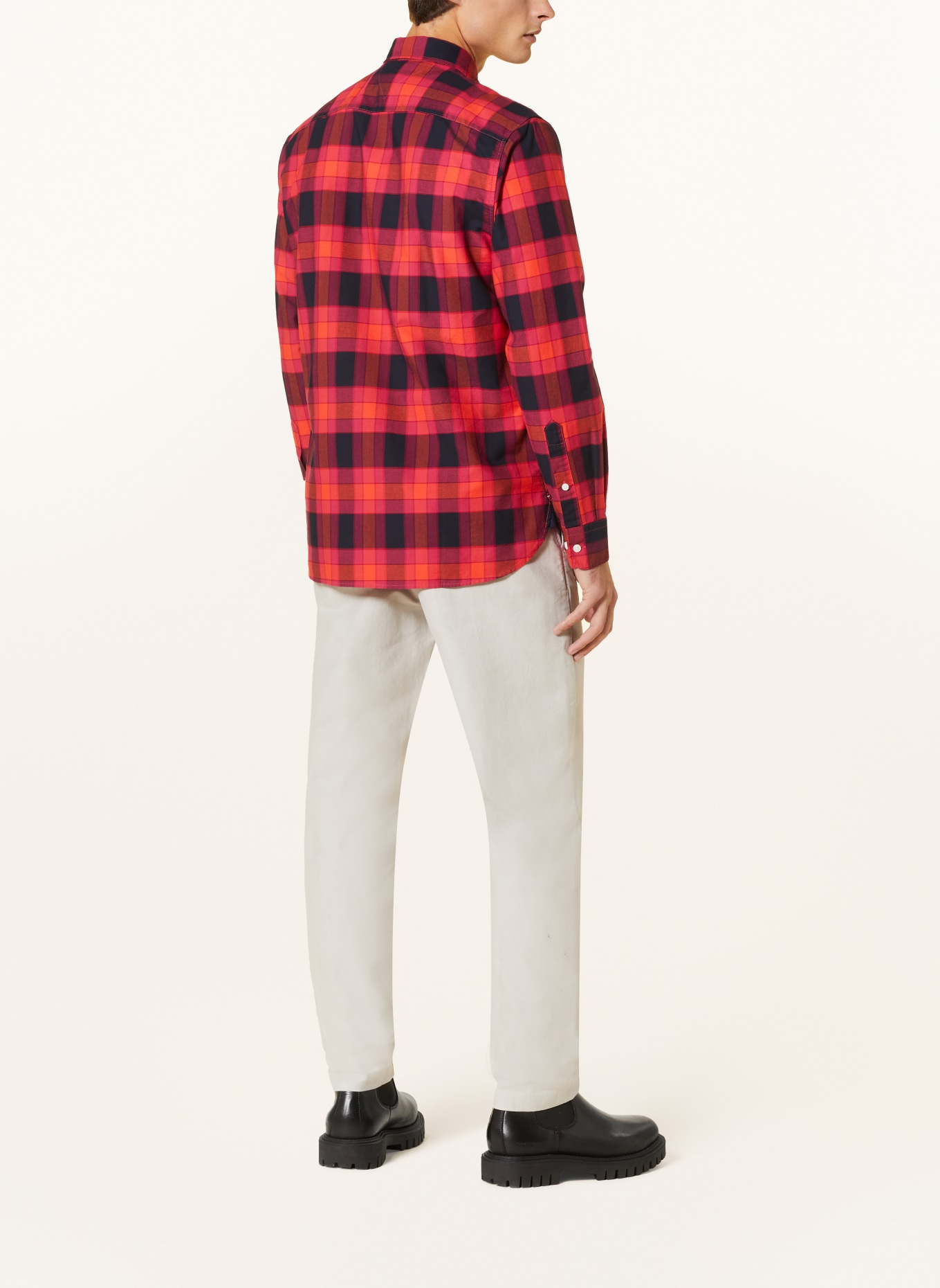 TOMMY HILFIGER Oxfordhemd Regular Fit, Farbe: ROT/ DUNKELBLAU (Bild 3)