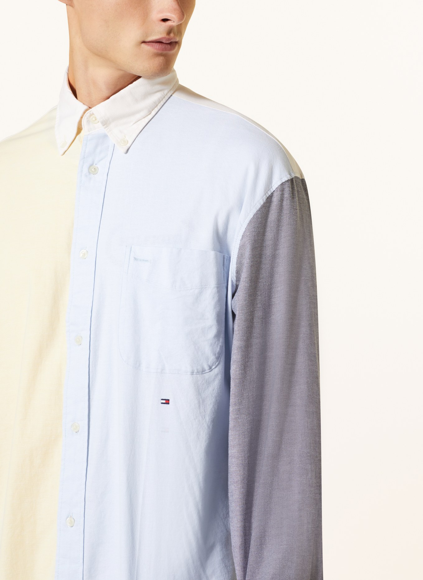 TOMMY HILFIGER Oxford shirt archive fit, Color: LIGHT YELLOW/ LIGHT BLUE/ LIGHT GRAY (Image 4)