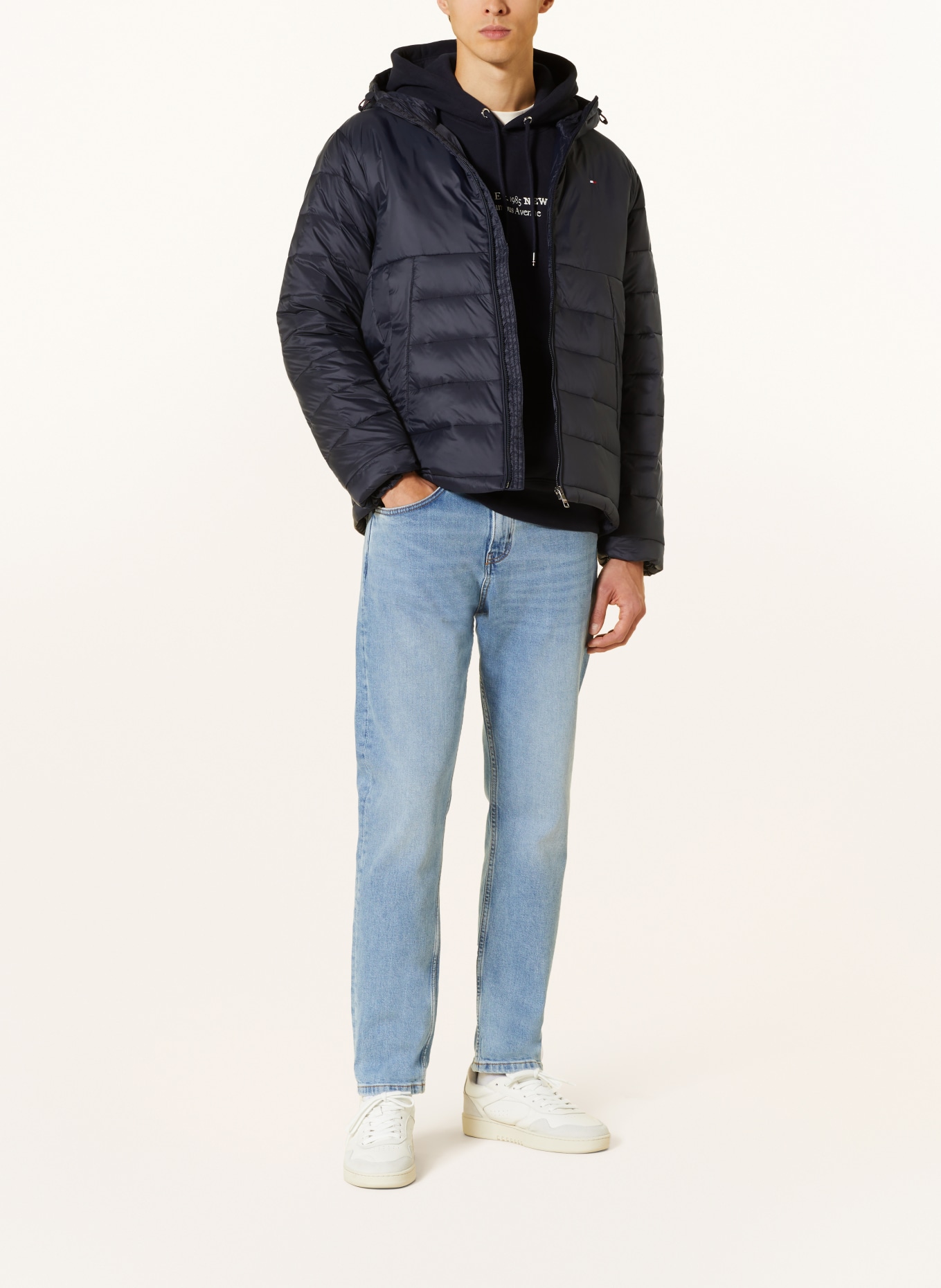 TOMMY HILFIGER Steppjacke: DUNKELBLAU